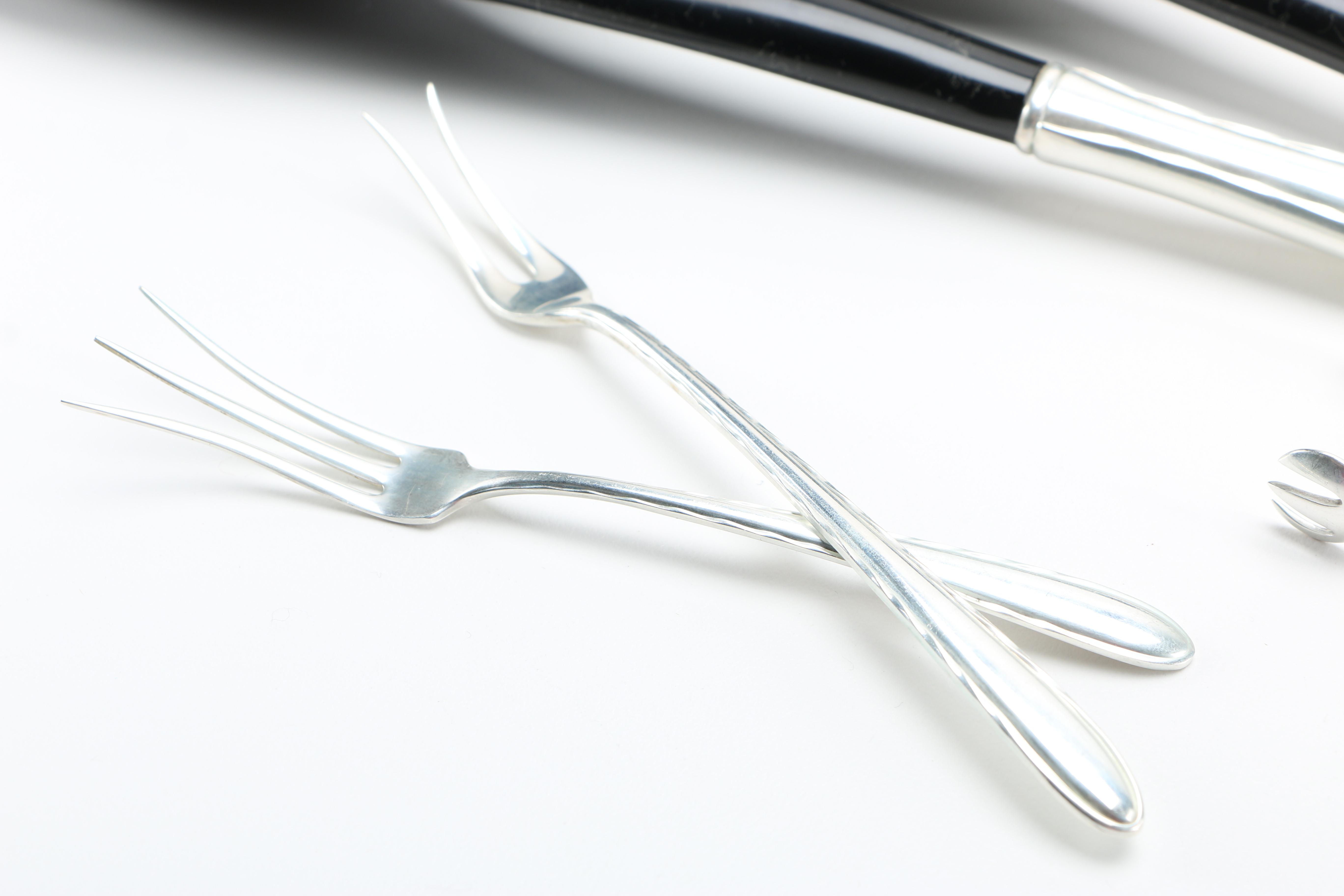 Towle "Silver Flutes" Sterling Flatware in Chest