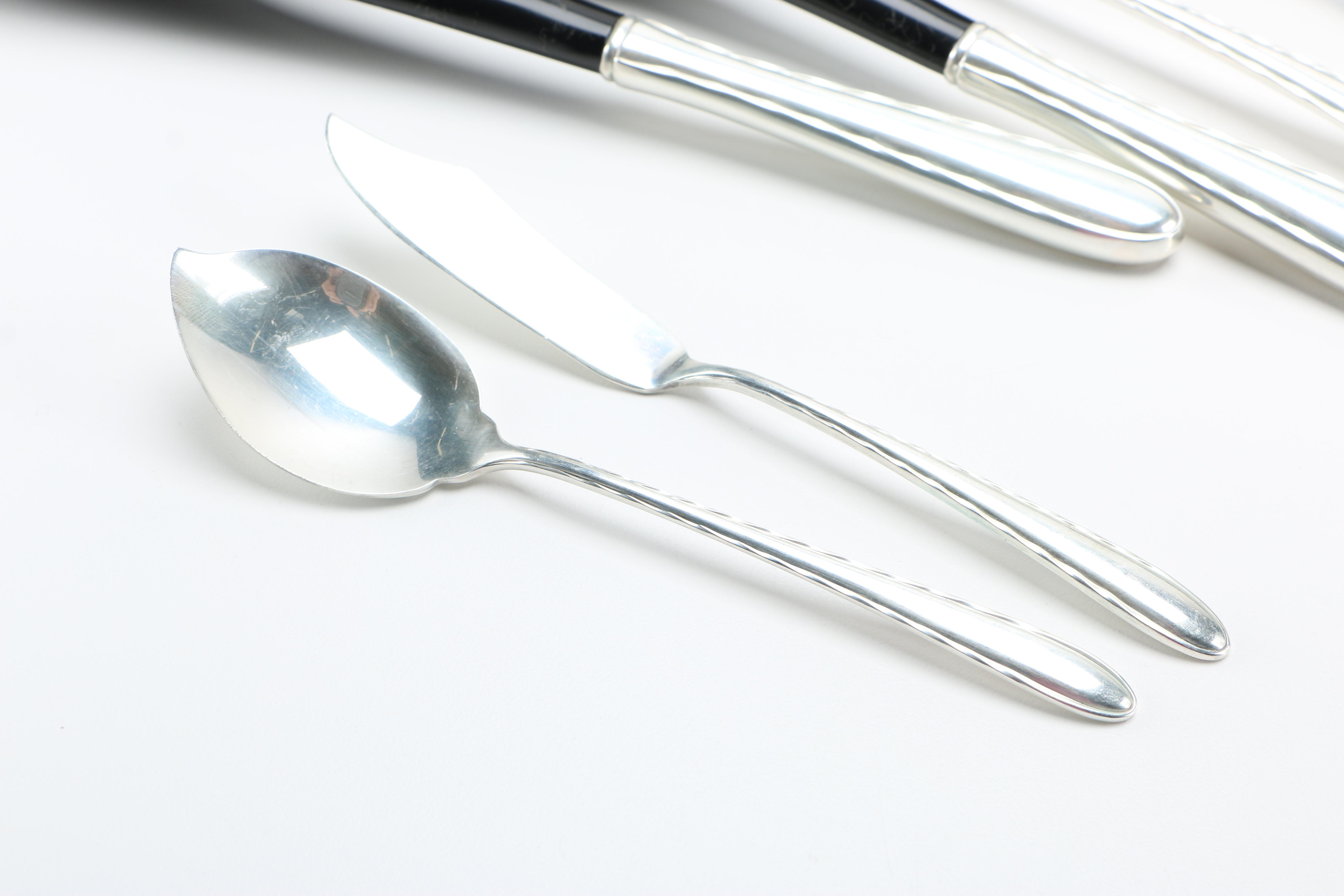 Towle "Silver Flutes" Sterling Flatware in Chest