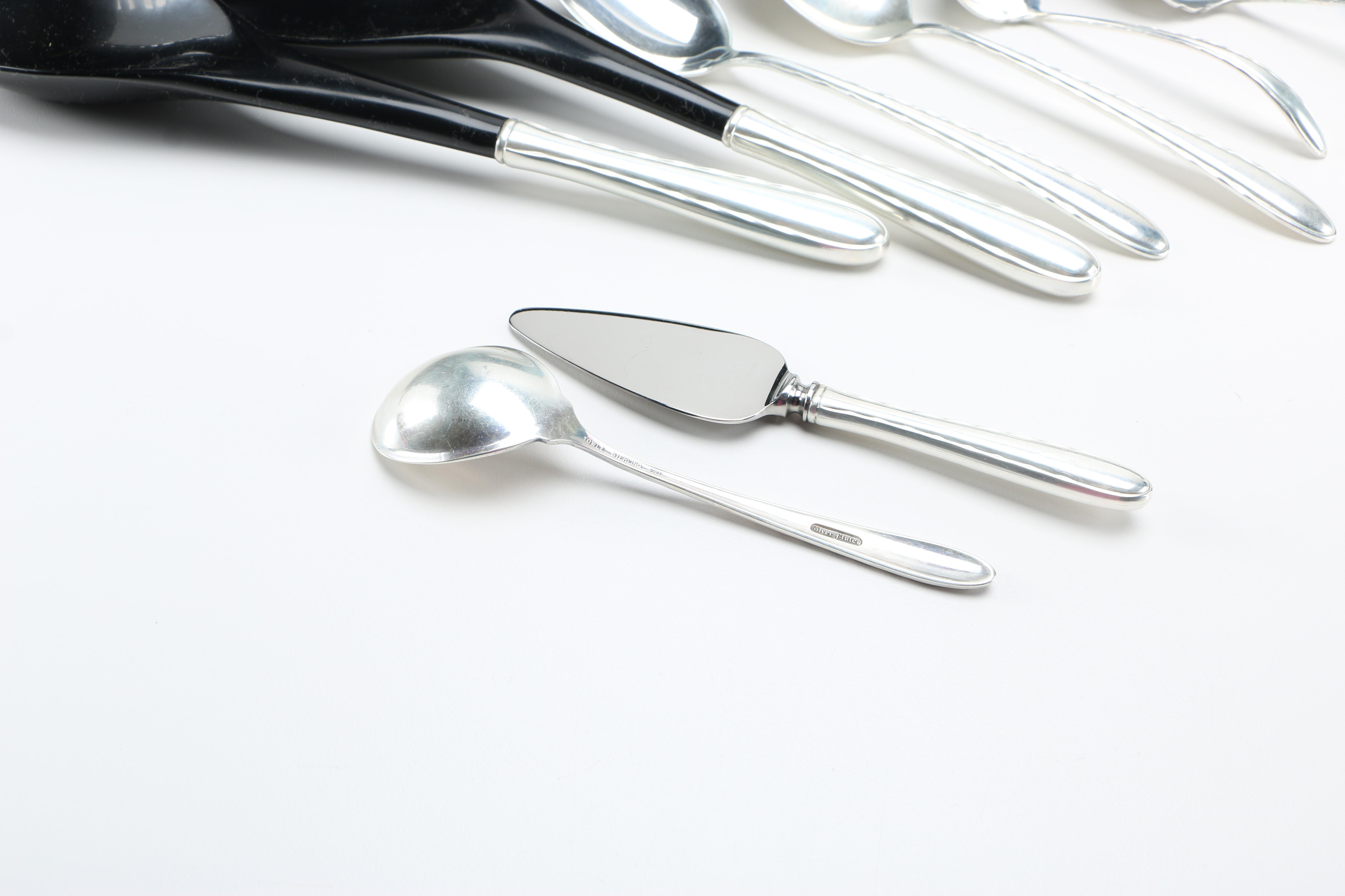 Towle "Silver Flutes" Sterling Flatware in Chest