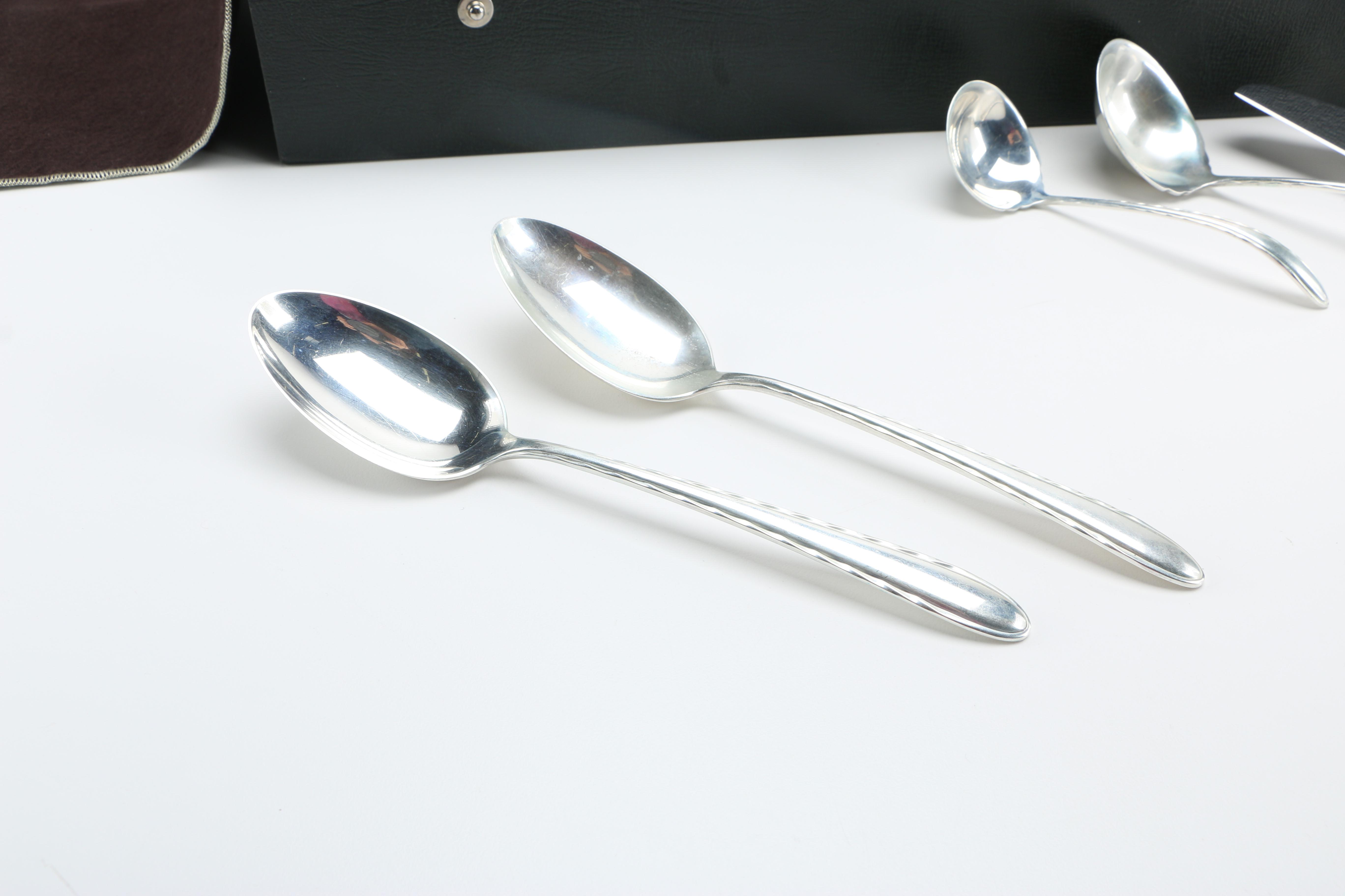 Towle "Silver Flutes" Sterling Flatware in Chest