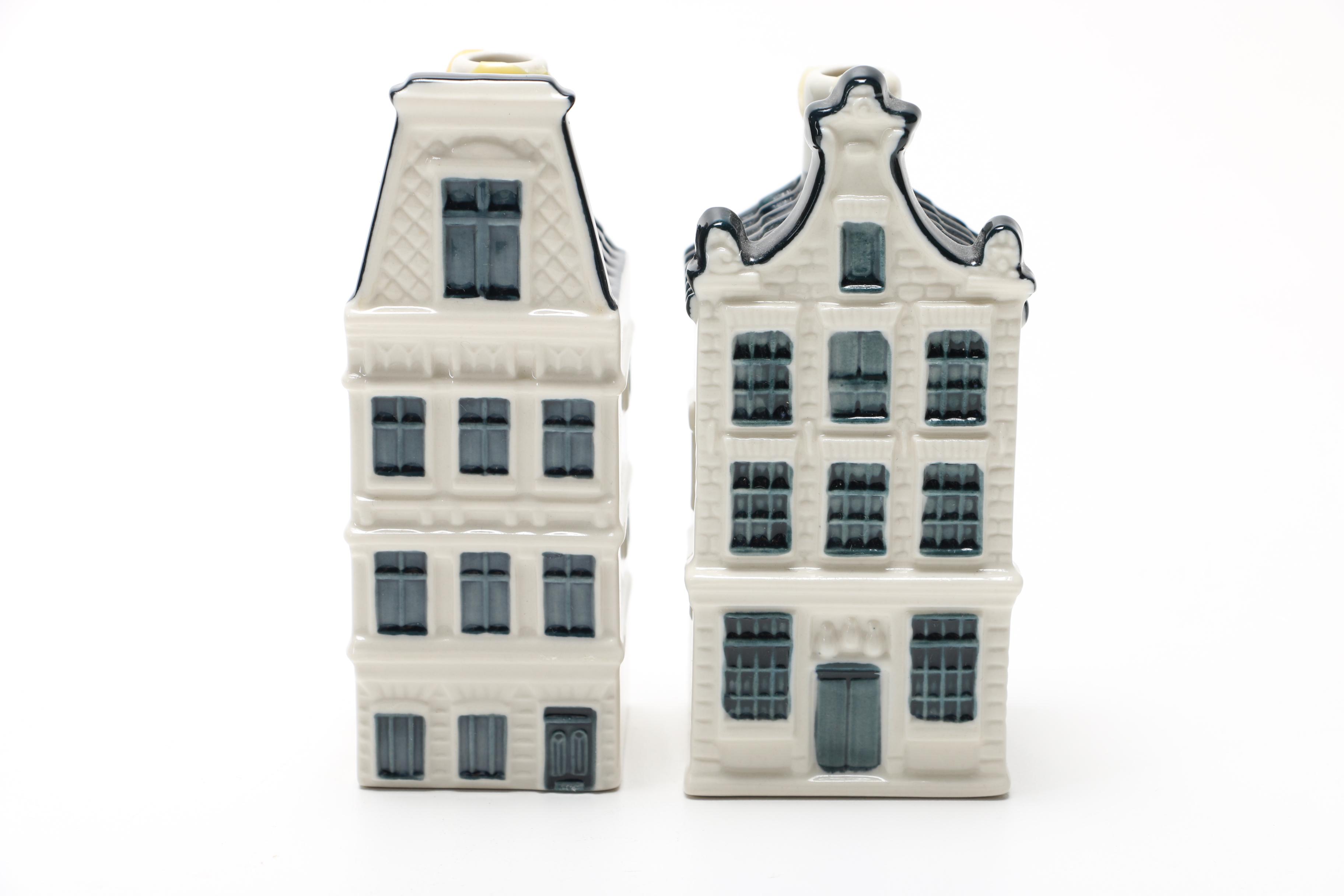 Miniature Dutch Houses Featuring KLM Delft Blue Houses