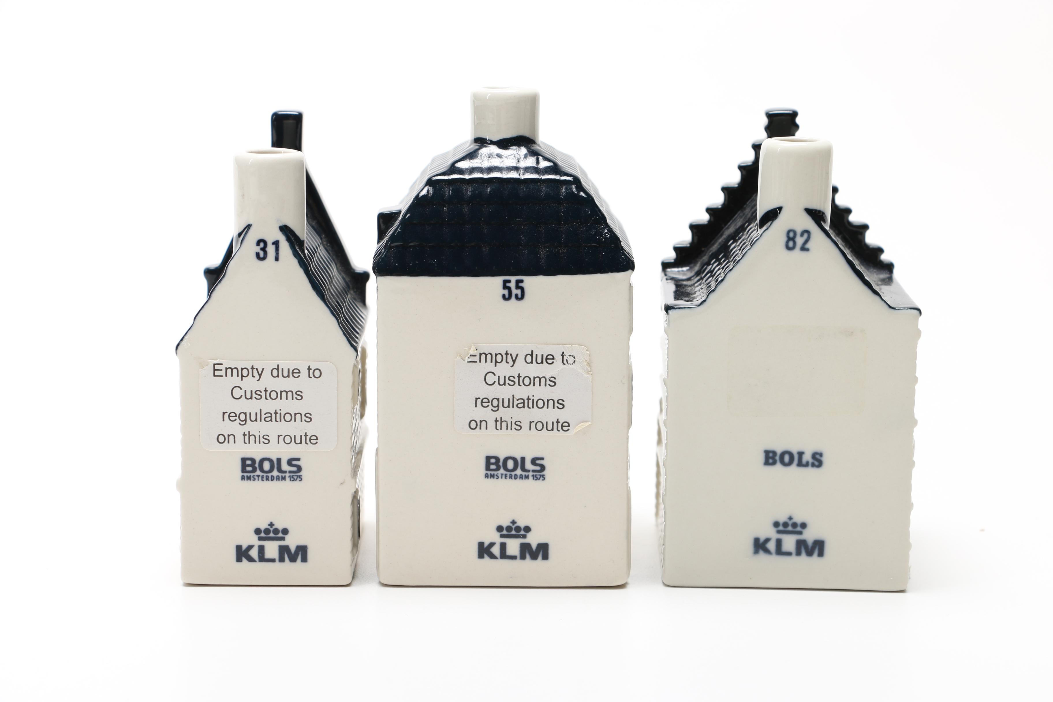 Miniature Dutch Houses Featuring KLM Delft Blue Houses