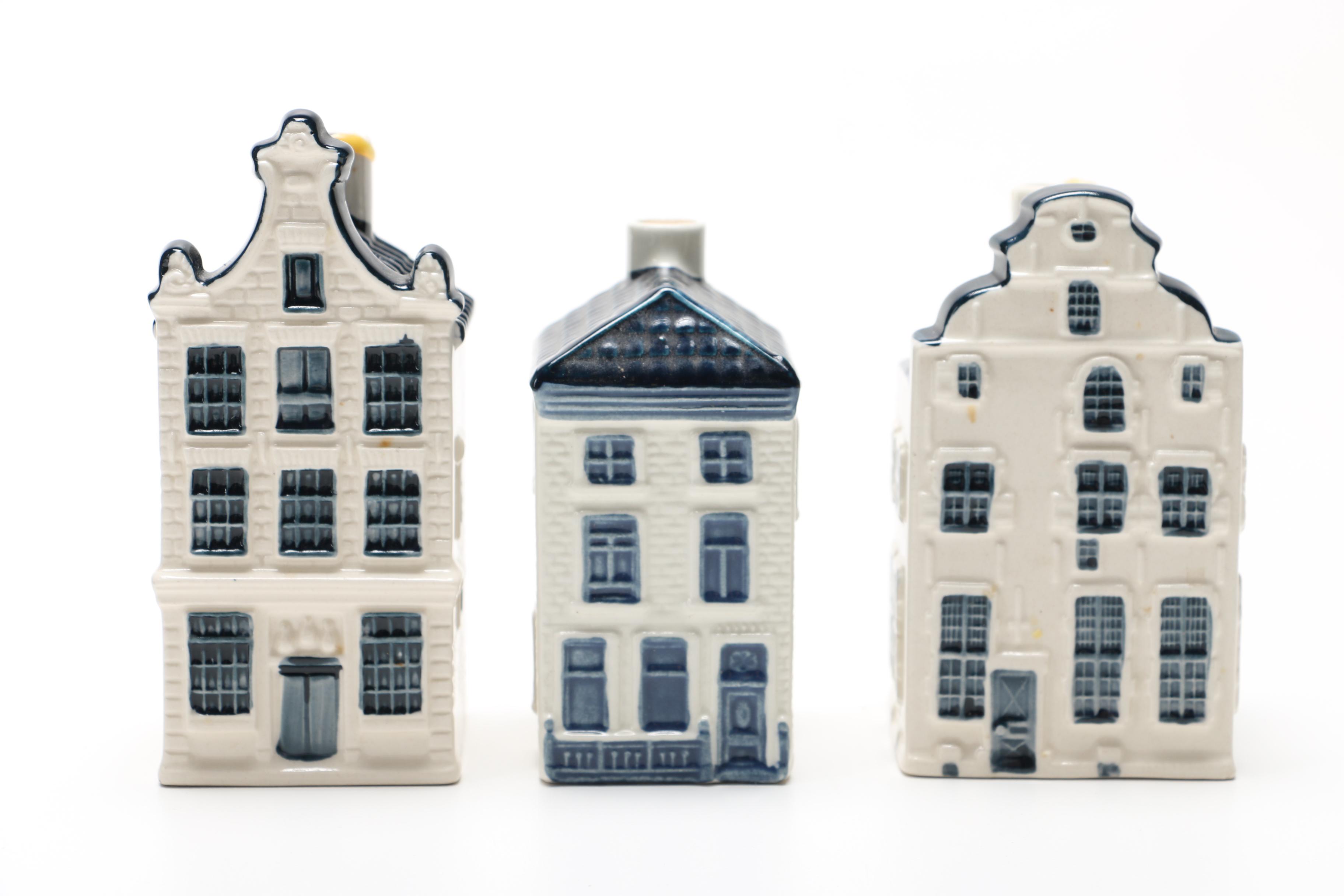 Miniature Dutch Houses Featuring KLM Delft Blue Houses