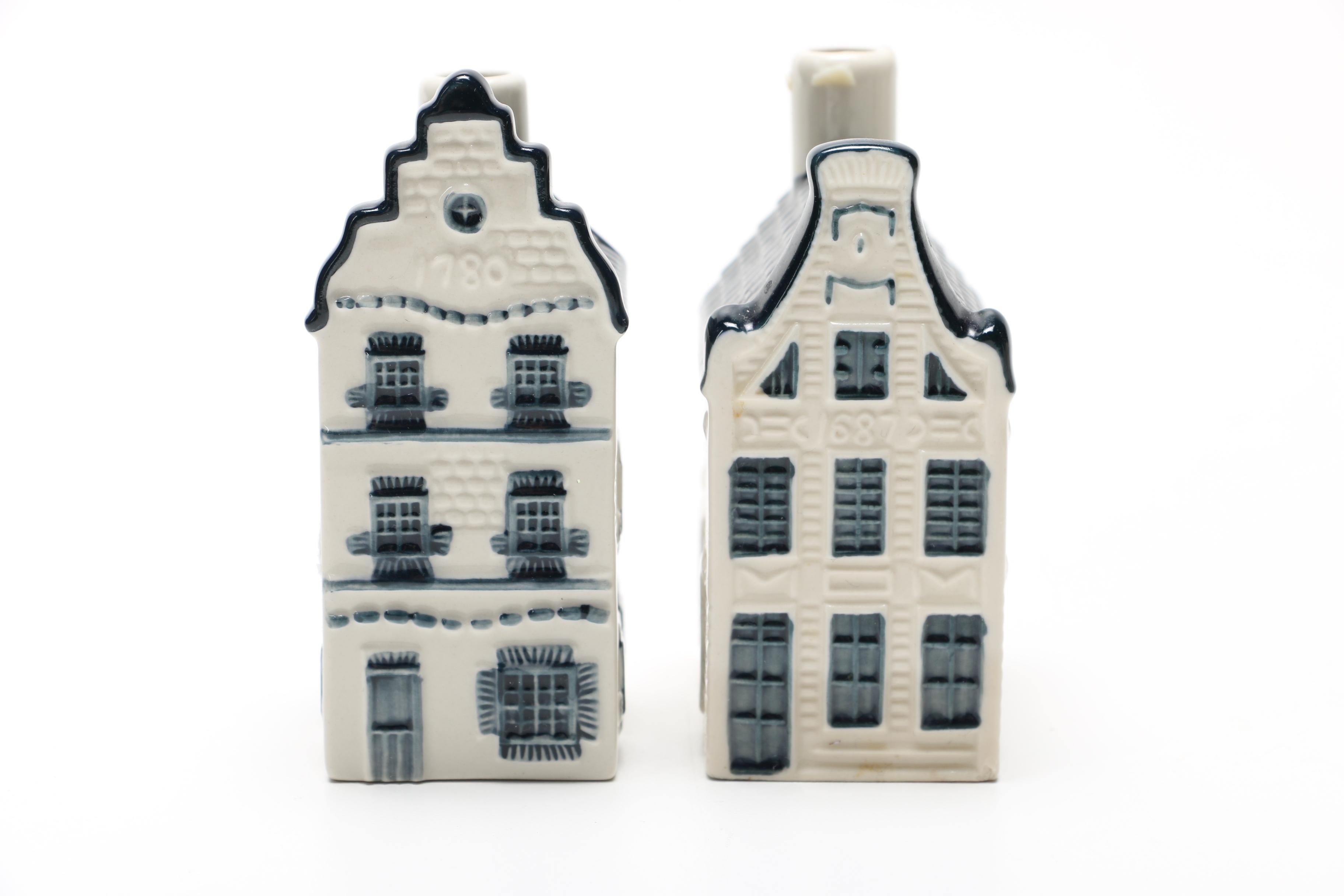 Miniature Dutch Houses Featuring KLM Delft Blue Houses