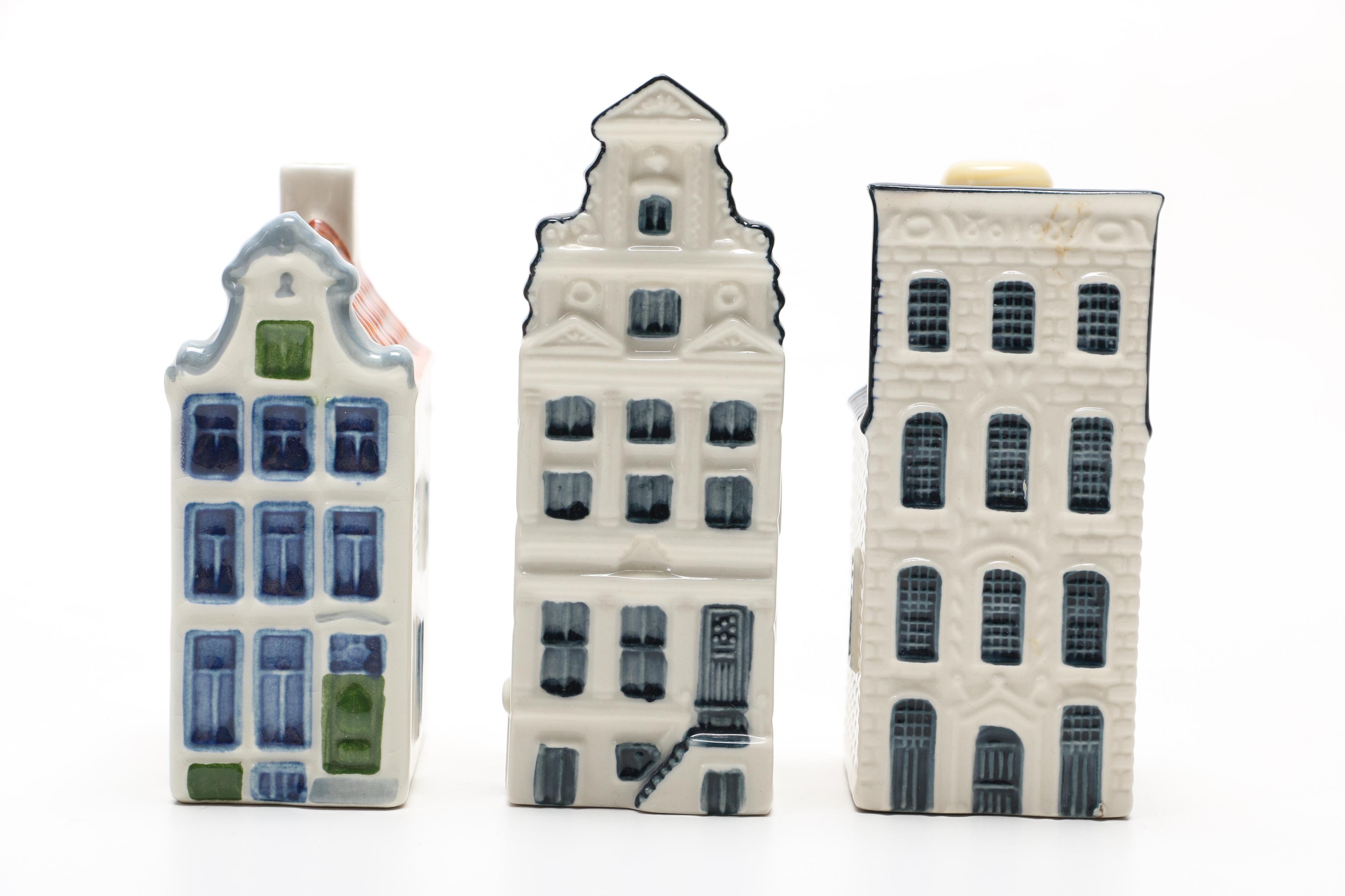 Miniature Dutch Houses Featuring KLM Delft Blue Houses