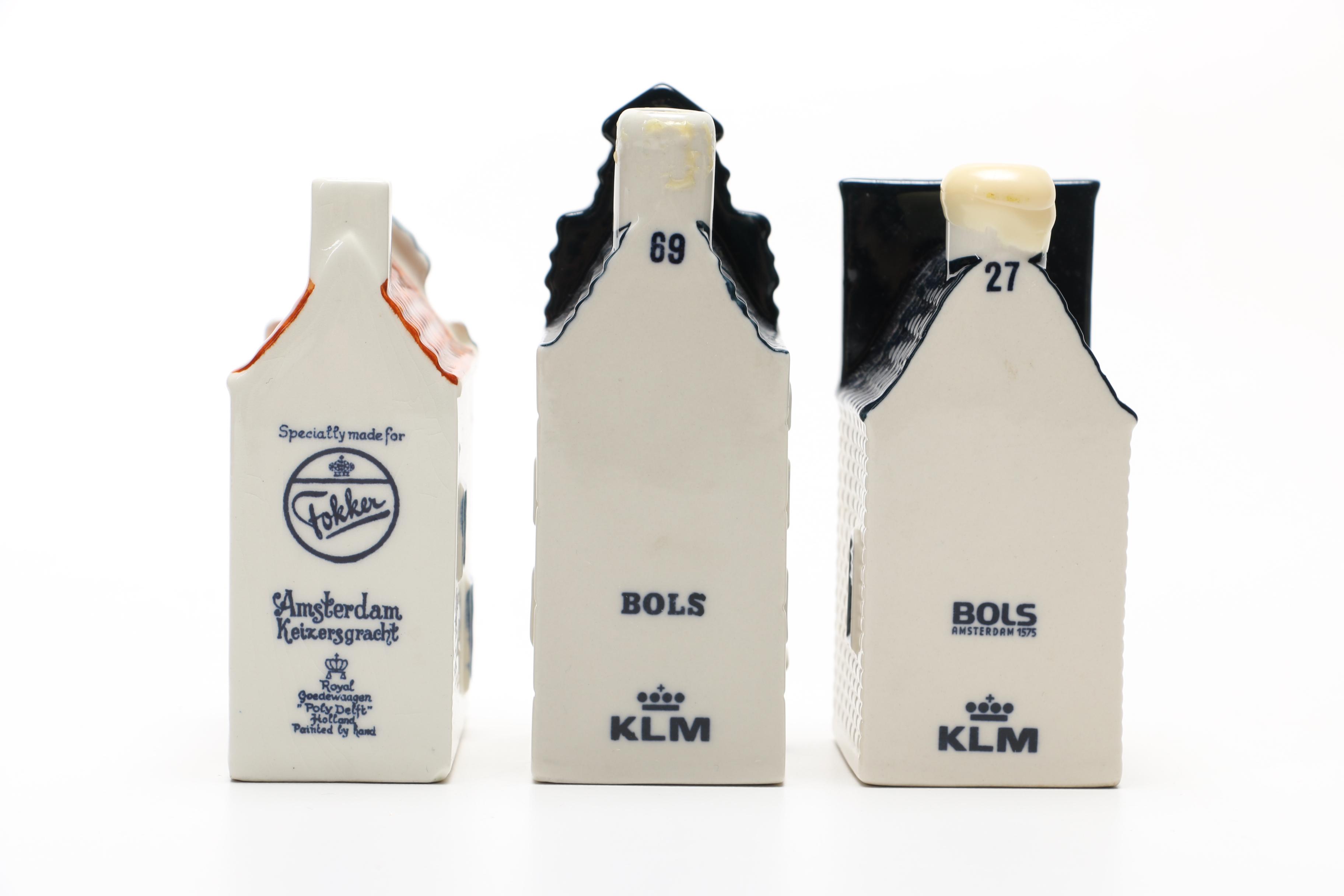 Miniature Dutch Houses Featuring KLM Delft Blue Houses