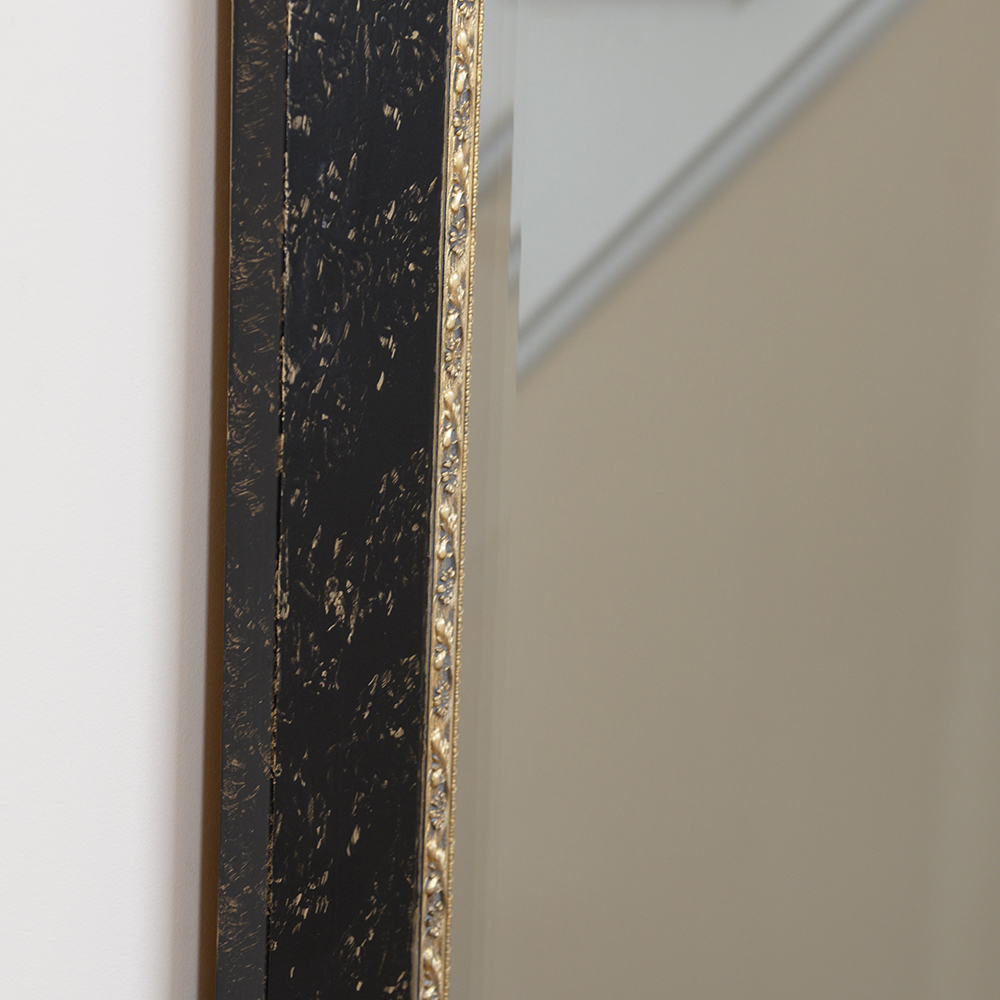 Black and Gold Tone Wall Mirror by The Bombay Company