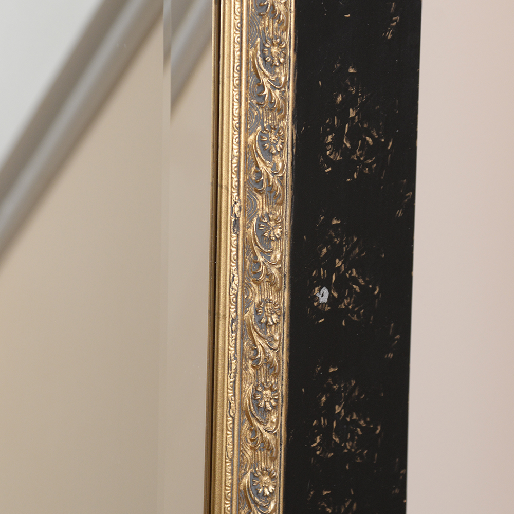 Black and Gold Tone Wall Mirror by The Bombay Company