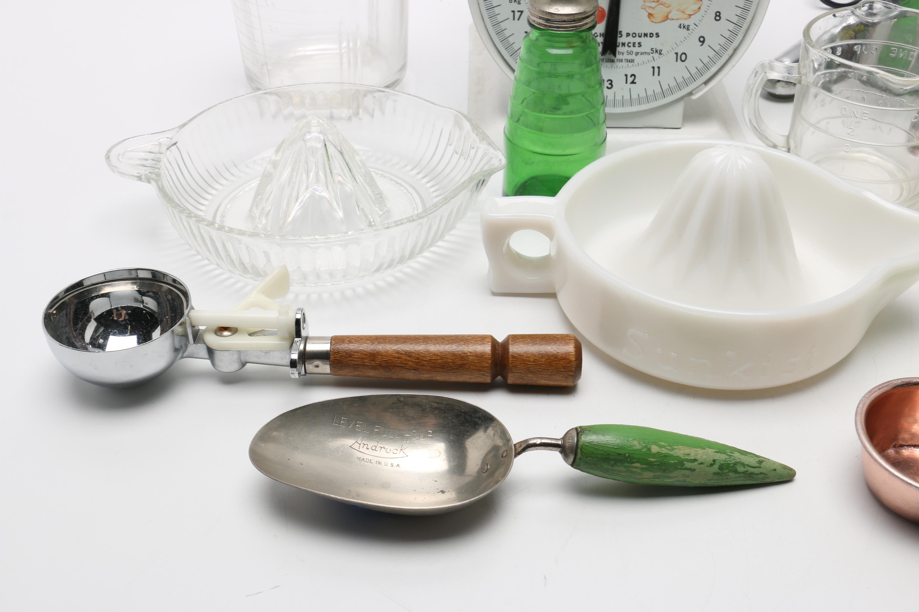 Vintage Hamilton Beach Milkshake Mixer and Kitchen Accessories