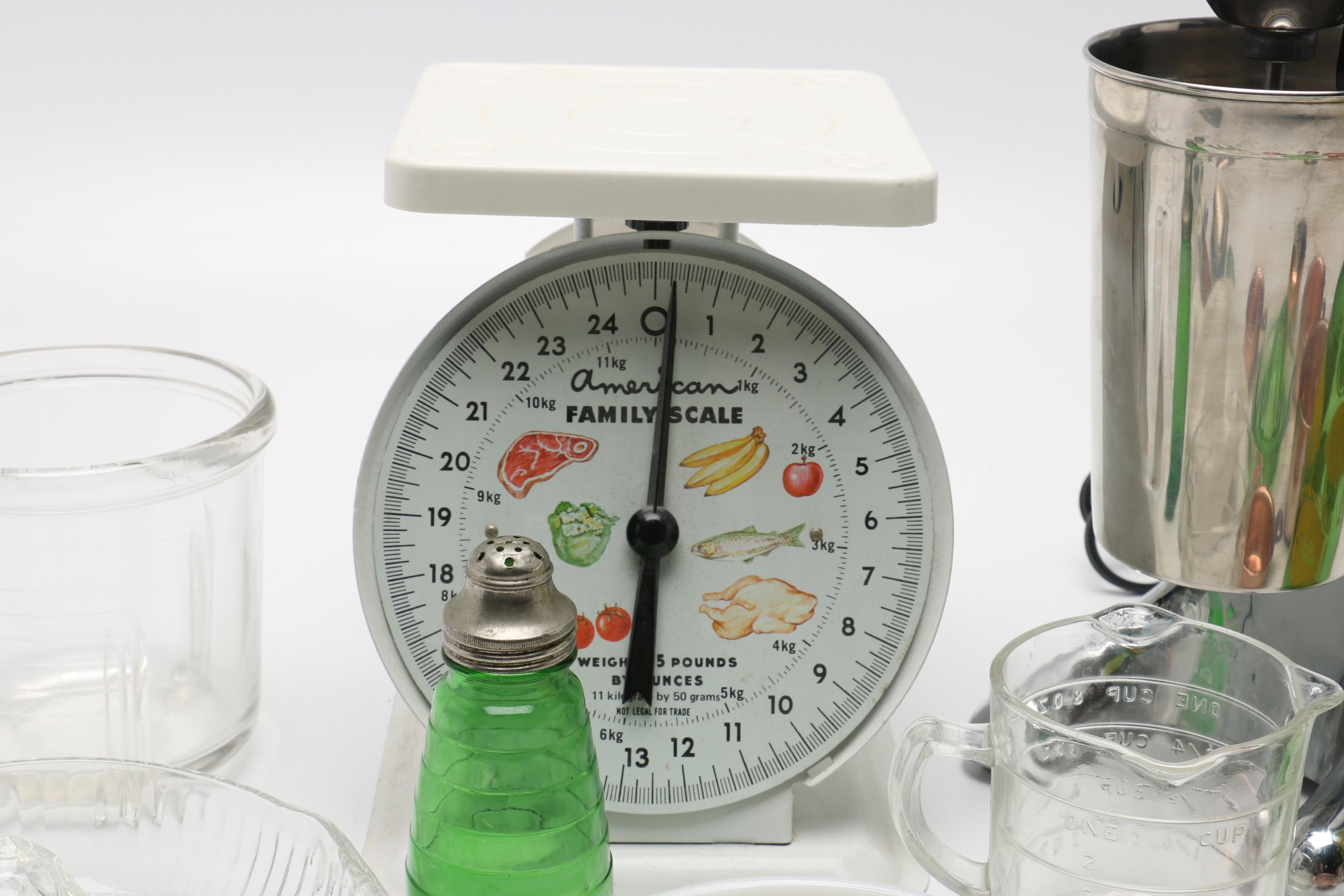 Vintage Hamilton Beach Milkshake Mixer and Kitchen Accessories