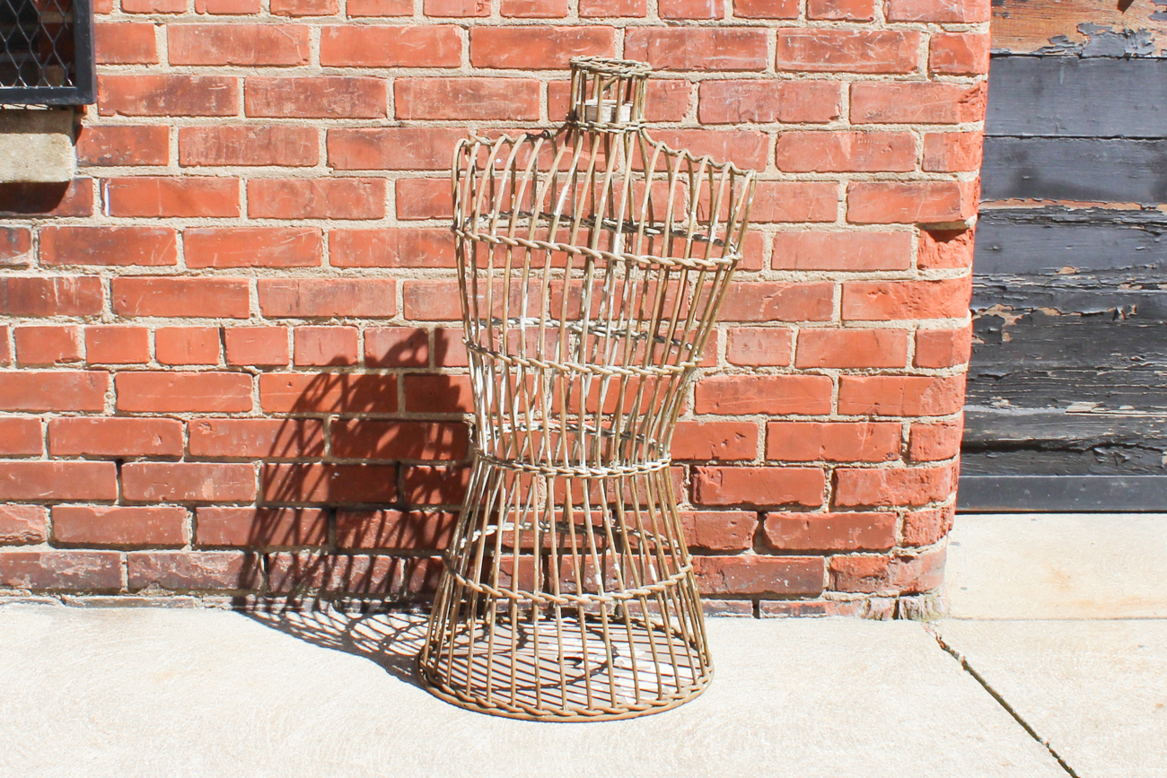 Antique Freestanding Wooden Dress Form