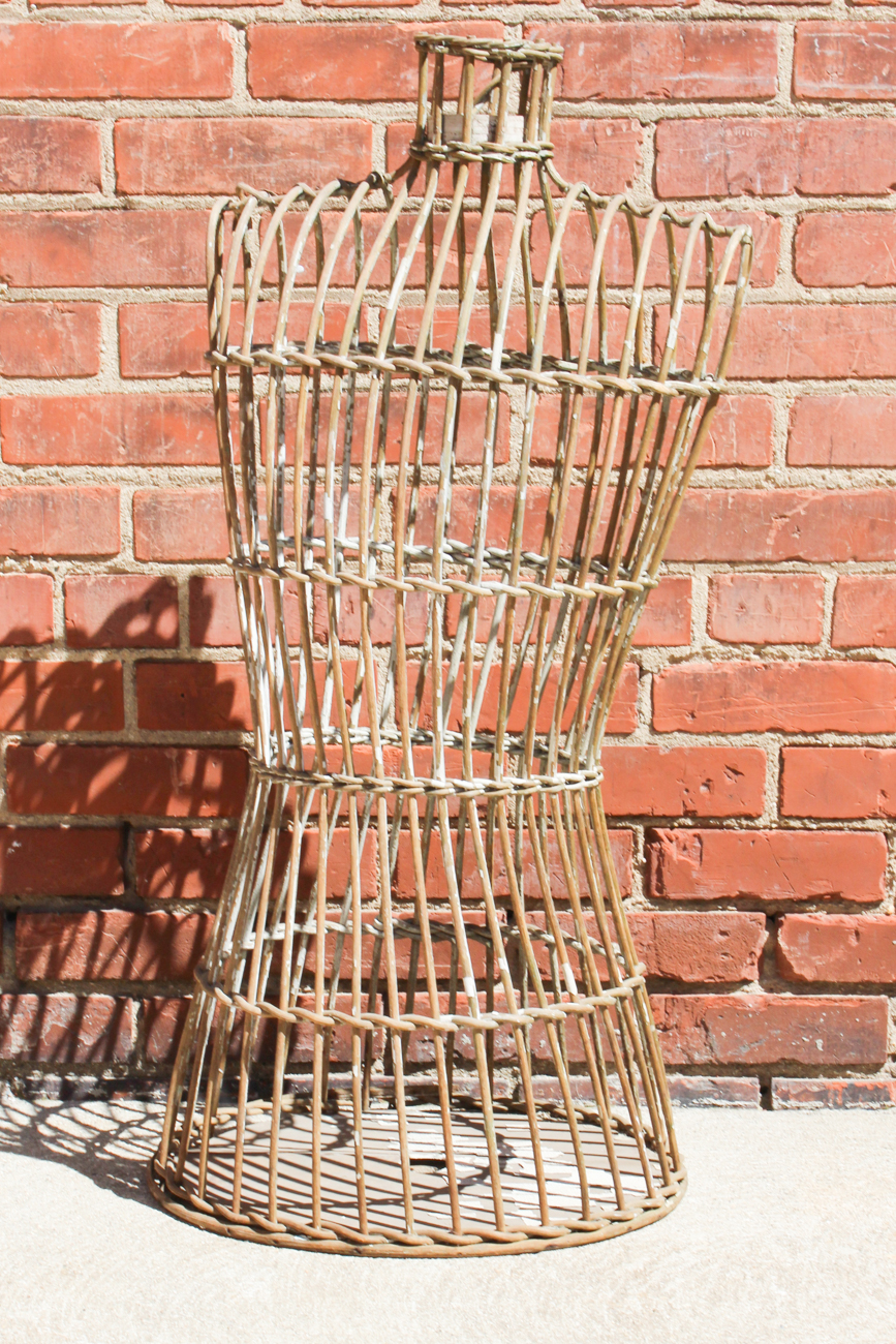 Antique Freestanding Wooden Dress Form