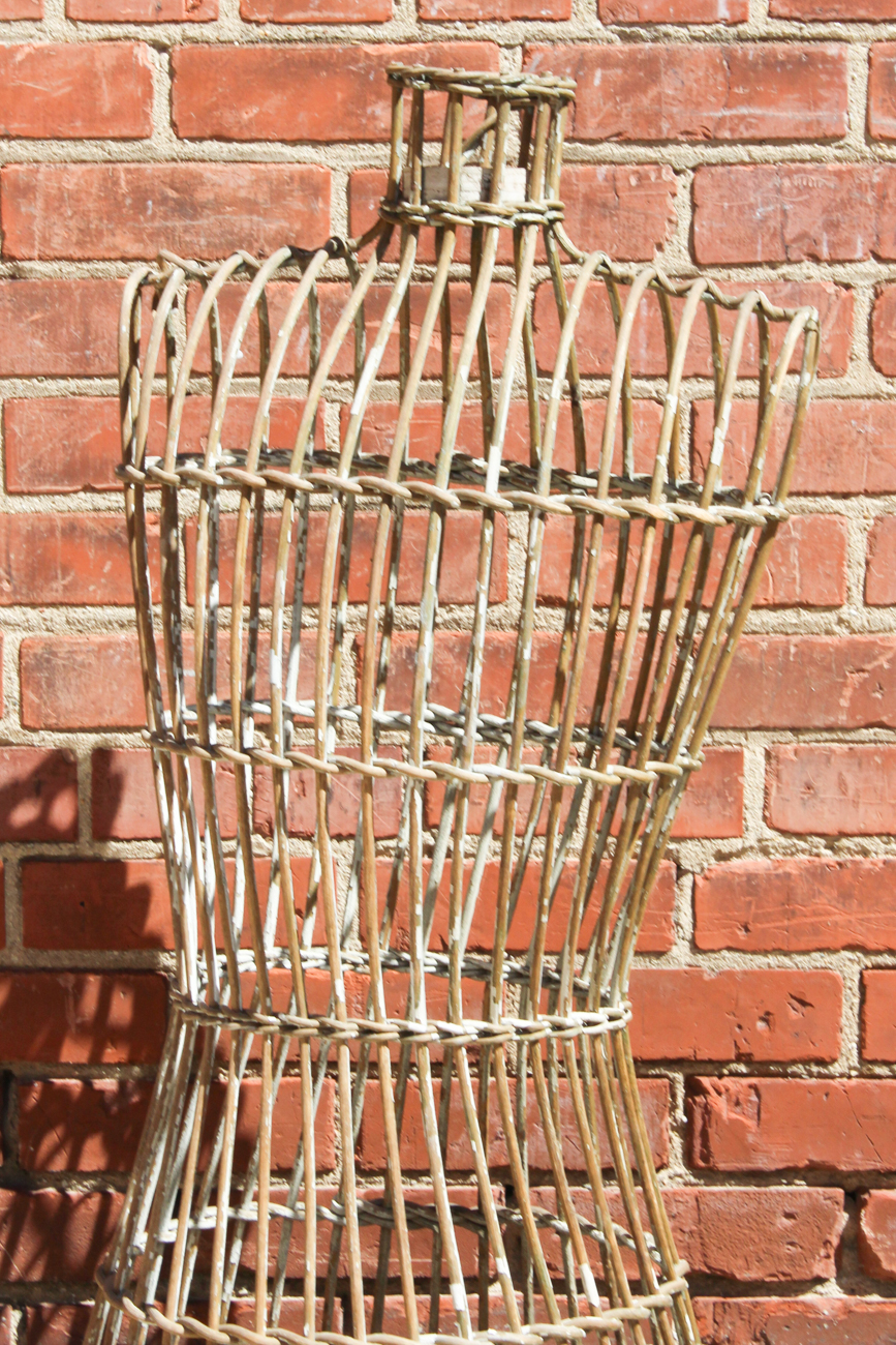 Antique Freestanding Wooden Dress Form