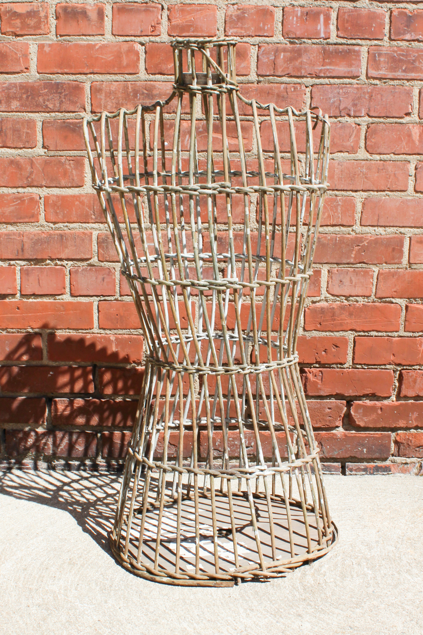 Antique Freestanding Wooden Dress Form