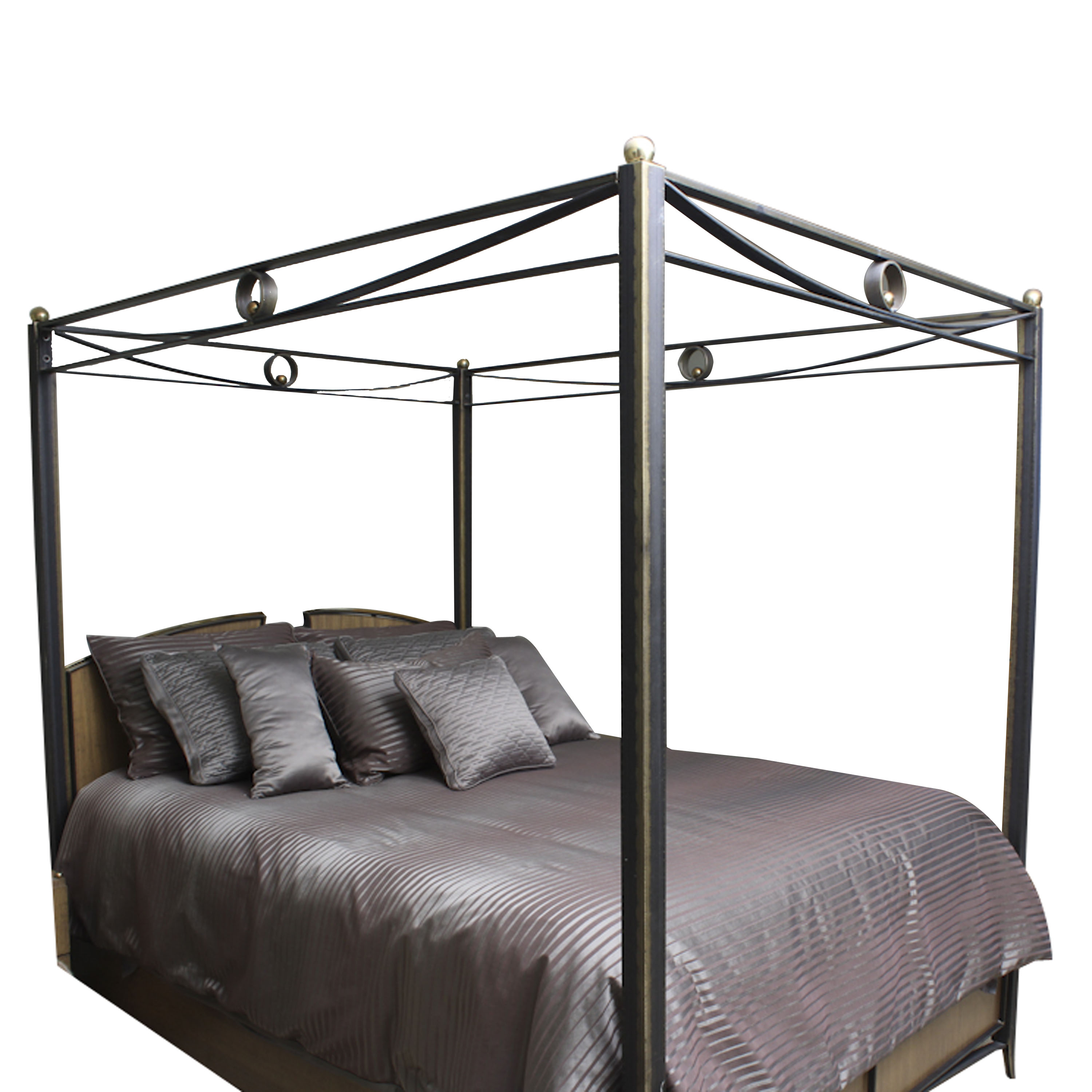 Contemporary Metal Canopy Bed