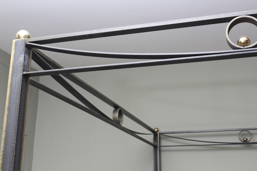 Contemporary Metal Canopy Bed