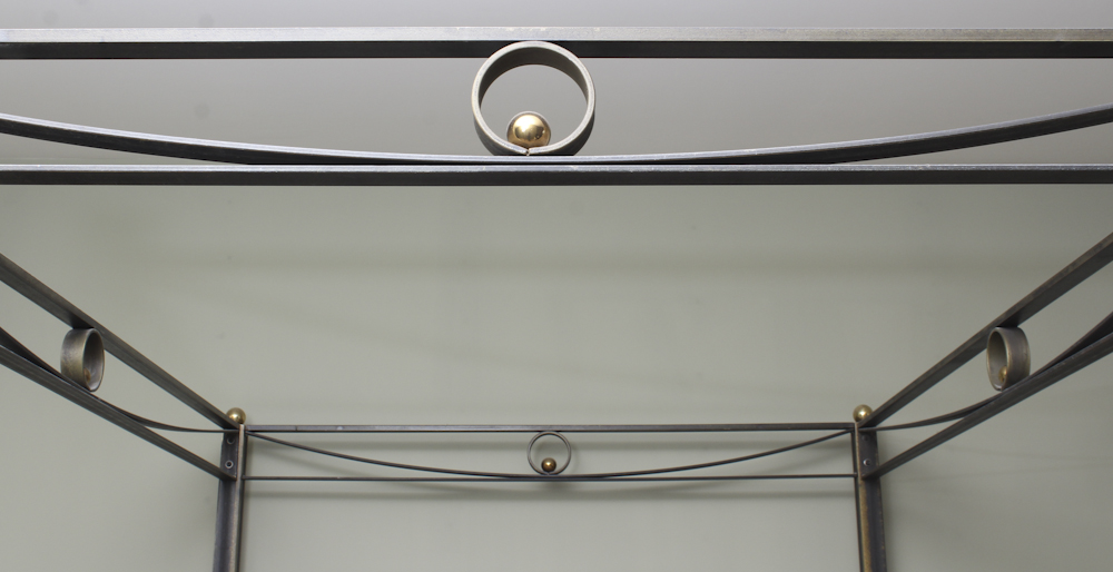 Contemporary Metal Canopy Bed