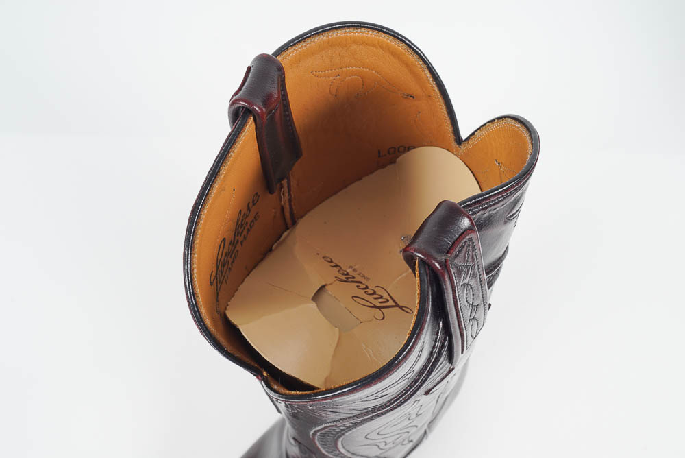 Pair of Men's Black Lucchese Cowboy Boots