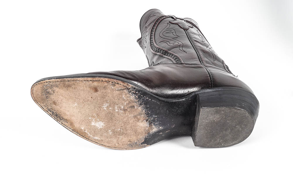 Pair of Men's Black Lucchese Cowboy Boots