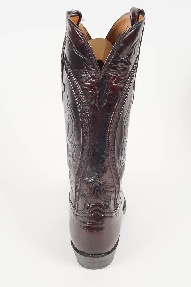 Pair of Men's Black Lucchese Cowboy Boots