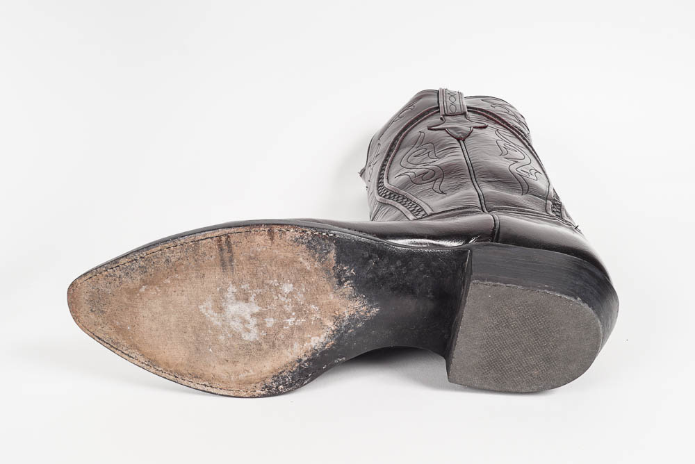 Pair of Men's Black Lucchese Cowboy Boots