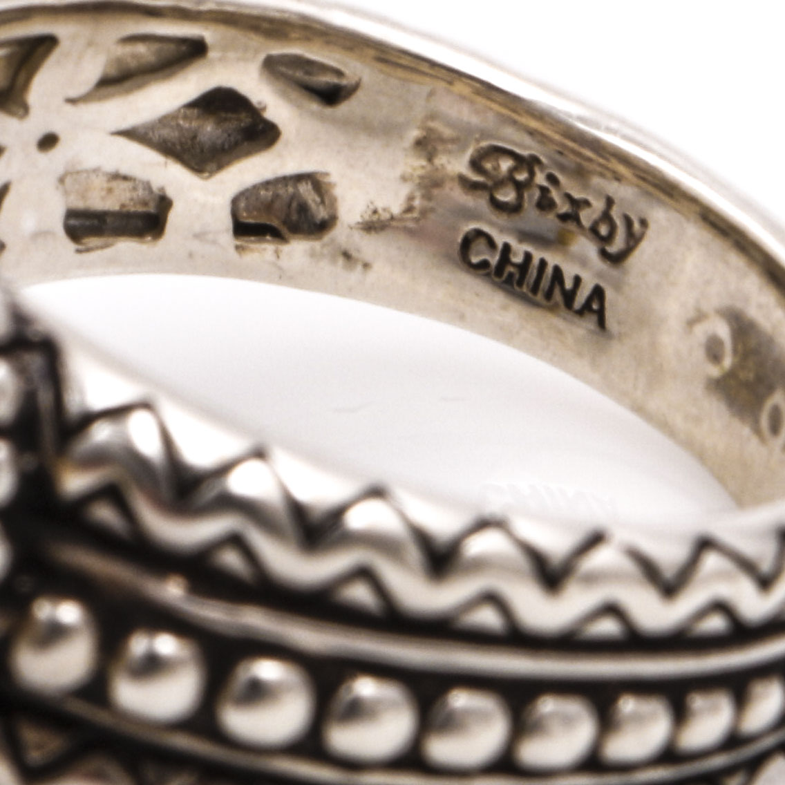 Bixby Sterling Silver and 18K Yellow Gold Amethyst and Lemon Citrine Rings