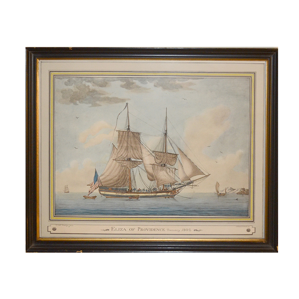 Framed Lithograph "Eliza of Providence"