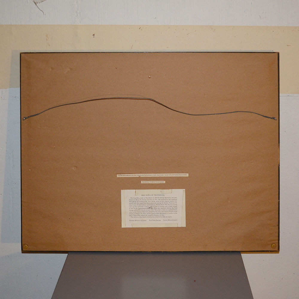 Framed Lithograph "Eliza of Providence"