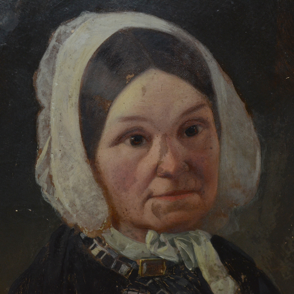 Framed Oil Portrait Painting "Rebecca Warner"