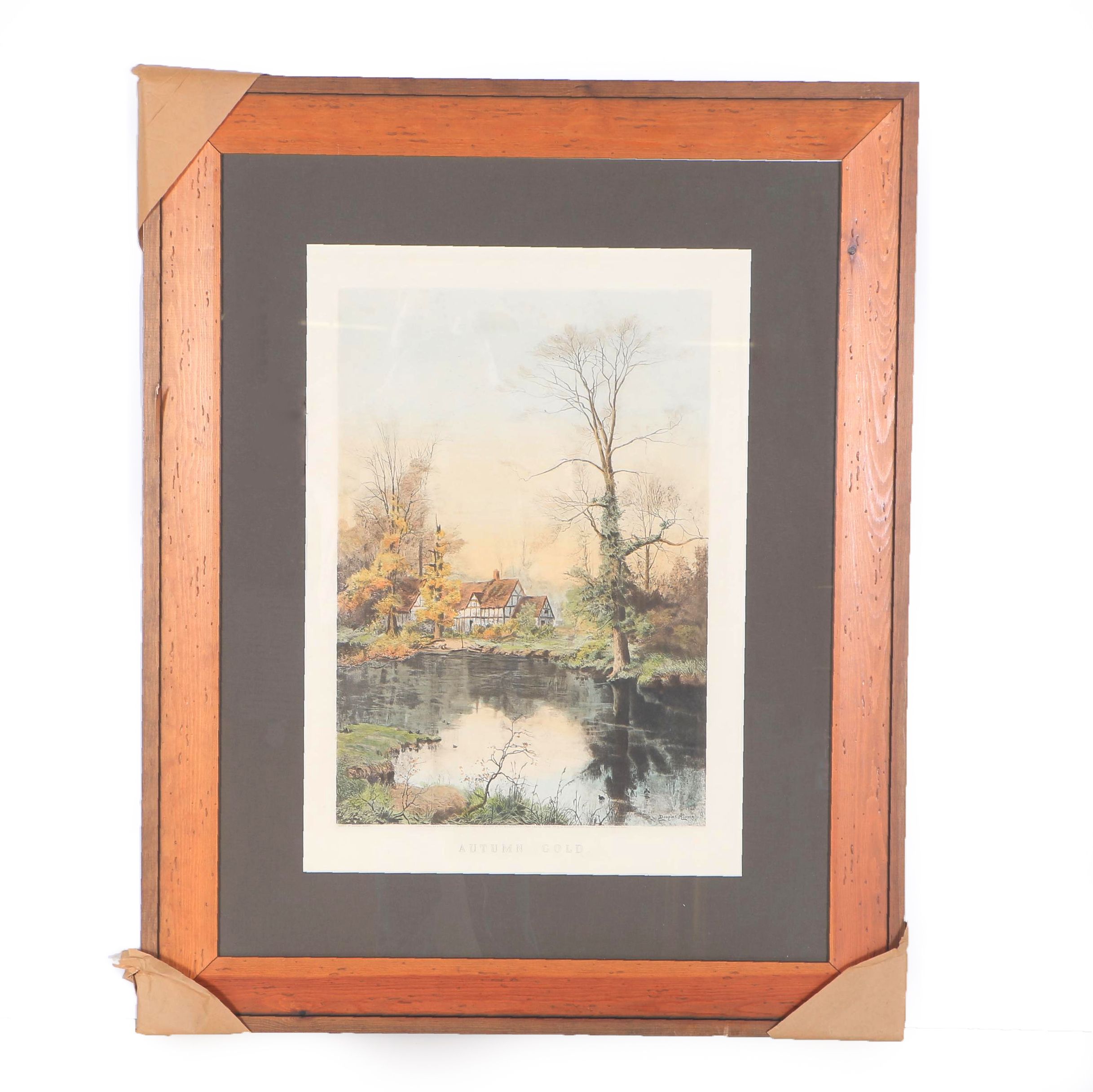 After Douglas Adams Lithograph on Paper "Autumn Gold"