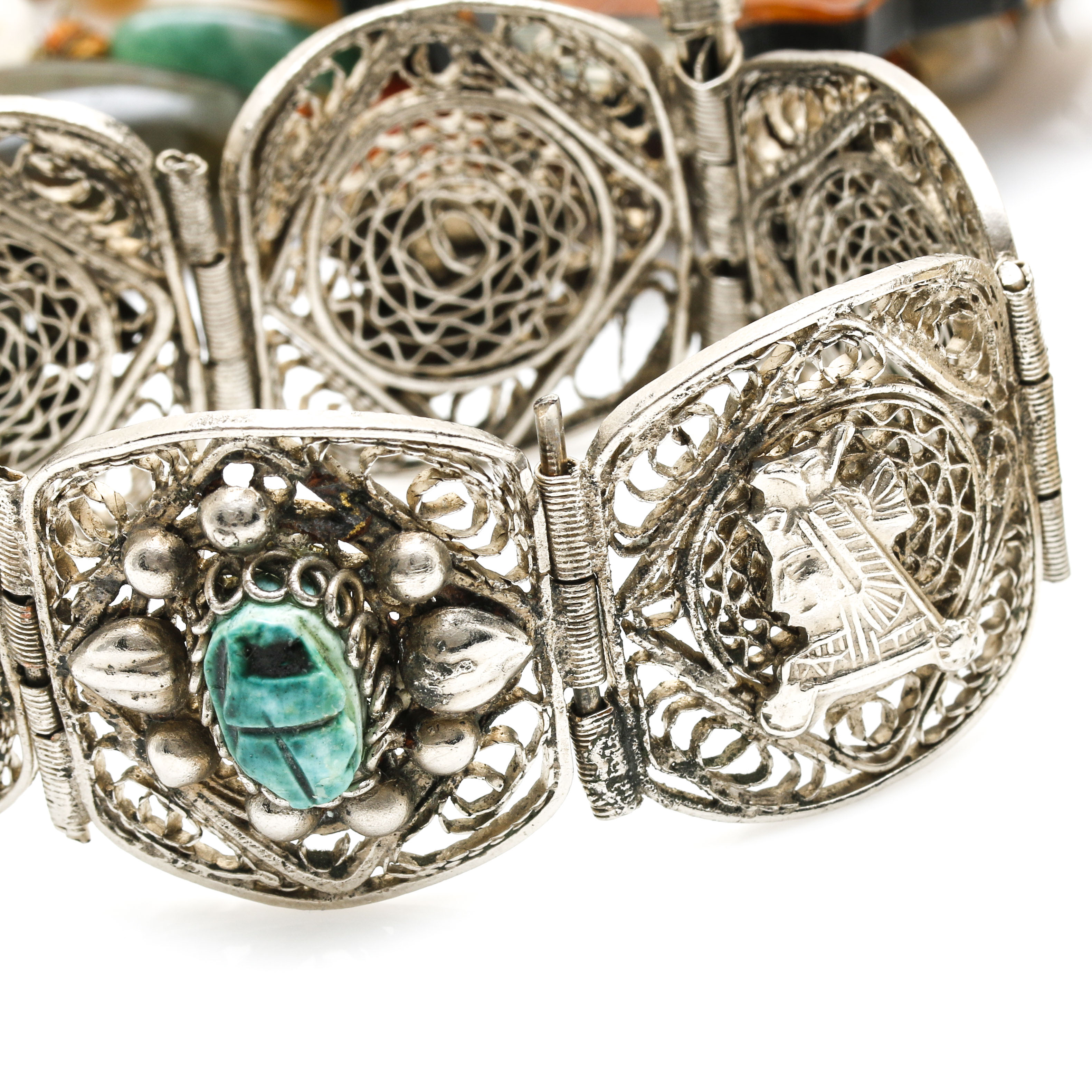 Costume Jewelry Assortment With Various Gemstones