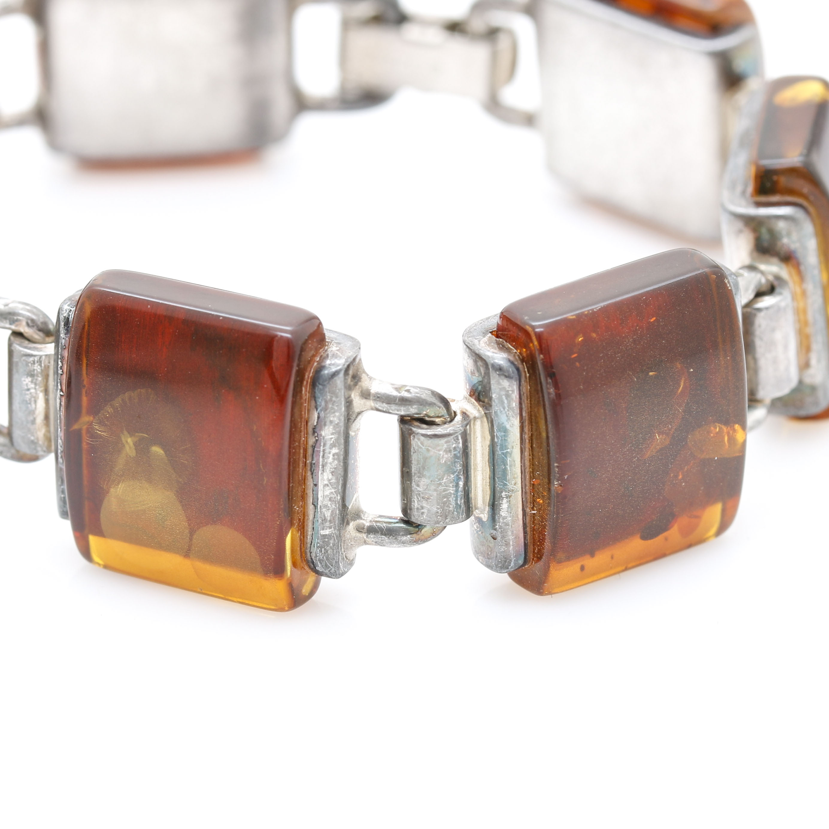 Sterling Silver and Amber Jewelry