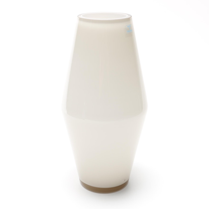 Art Deco Style Milk Glass Vase