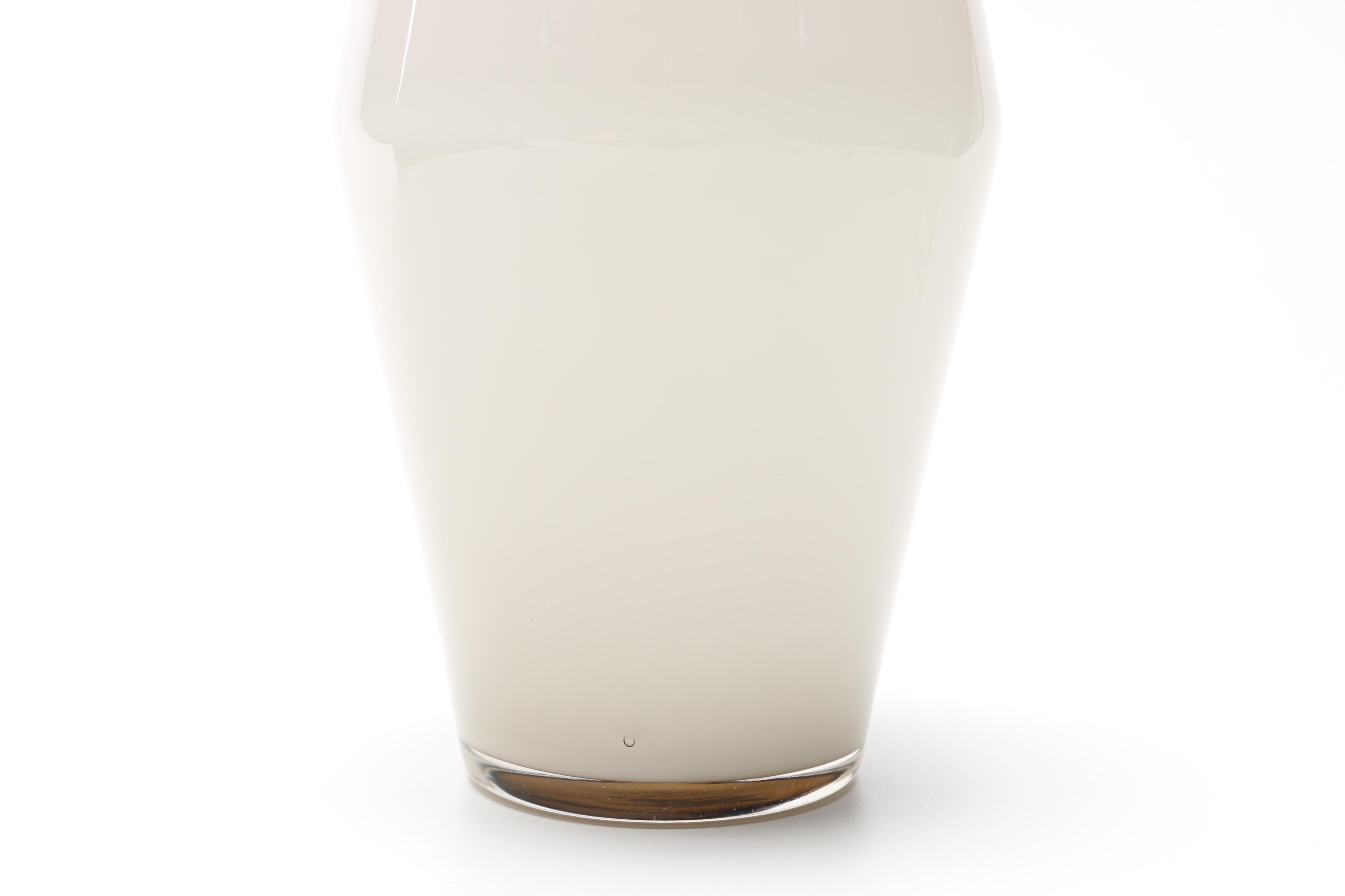 Art Deco Style Milk Glass Vase