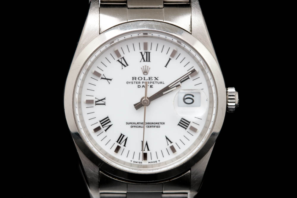 Men's Rolex Oyster Perpetual Date Stainless Steel Watch