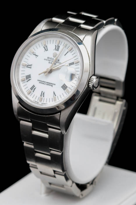 Men's Rolex Oyster Perpetual Date Stainless Steel Watch