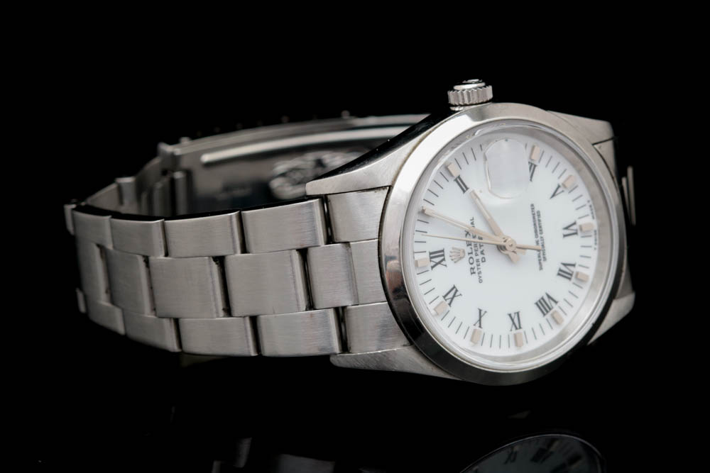 Men's Rolex Oyster Perpetual Date Stainless Steel Watch