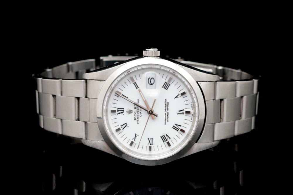 Men's Rolex Oyster Perpetual Date Stainless Steel Watch