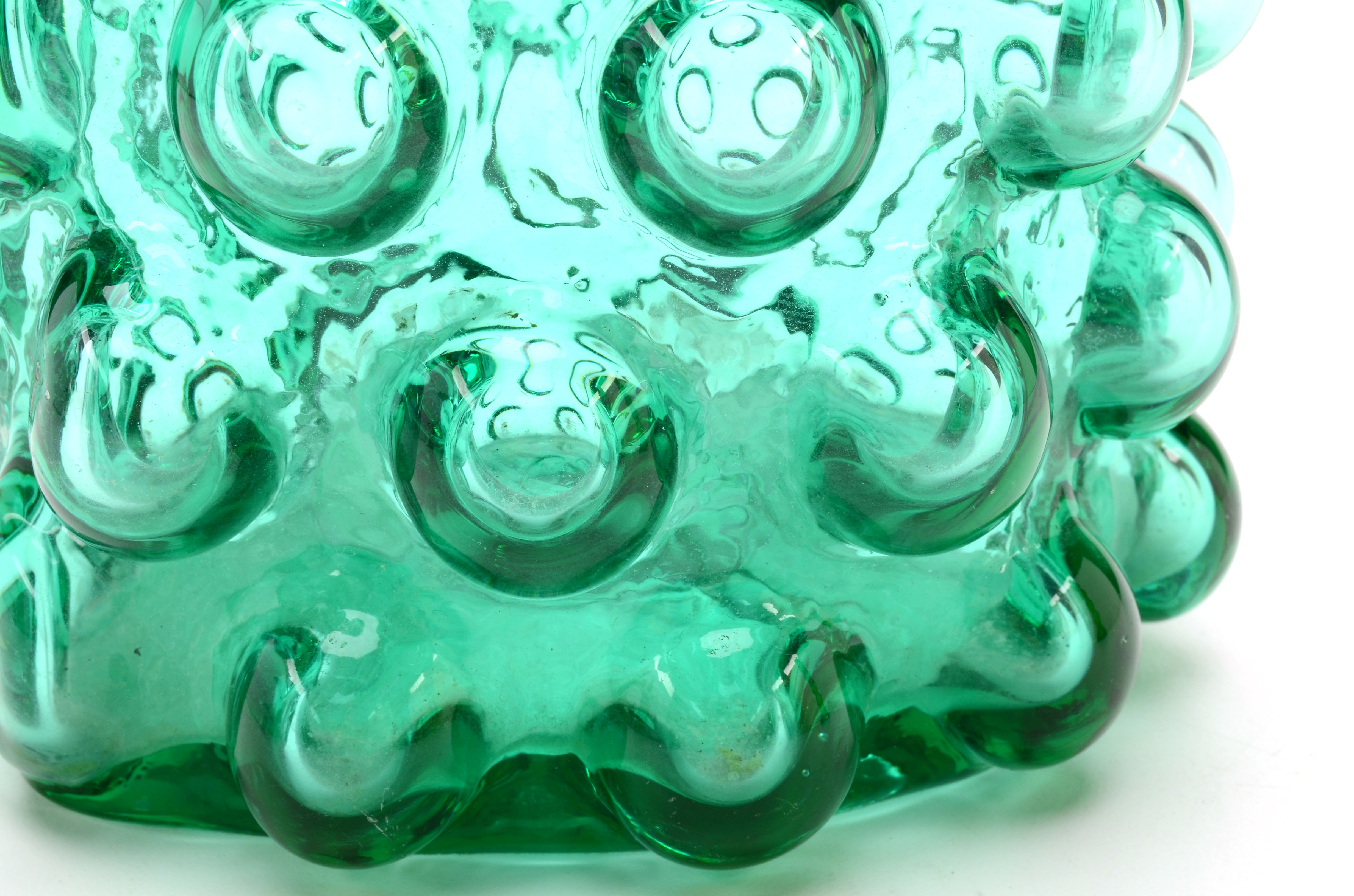 Green Blenko Glass Vases