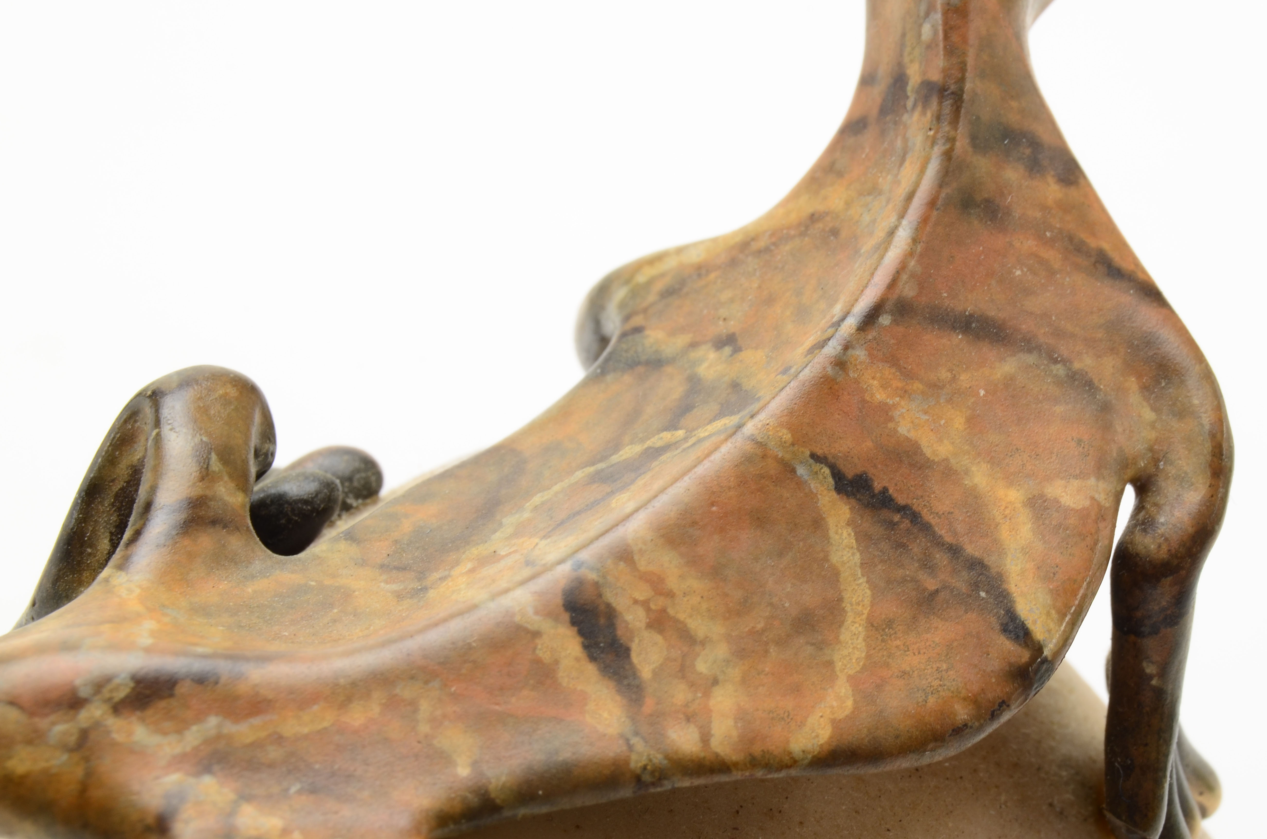 Michael Storey Bronze Lizard Sculpture