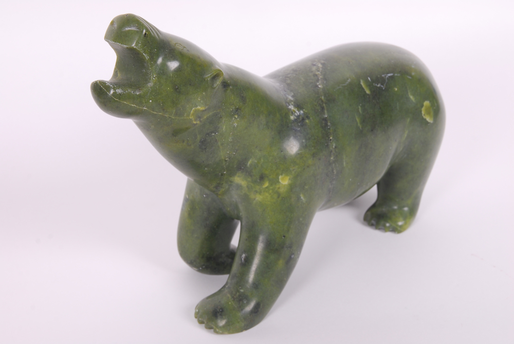 K. Pudiat Serpentine Polar Bear With Seal