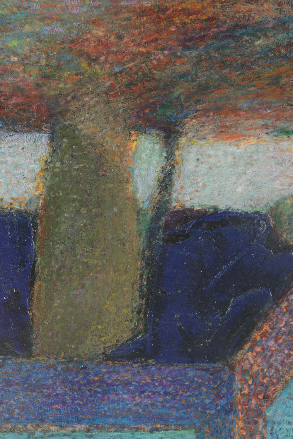 Edgar Hatten Oil Painting on Paper "Table, Fruit, and Flowers"