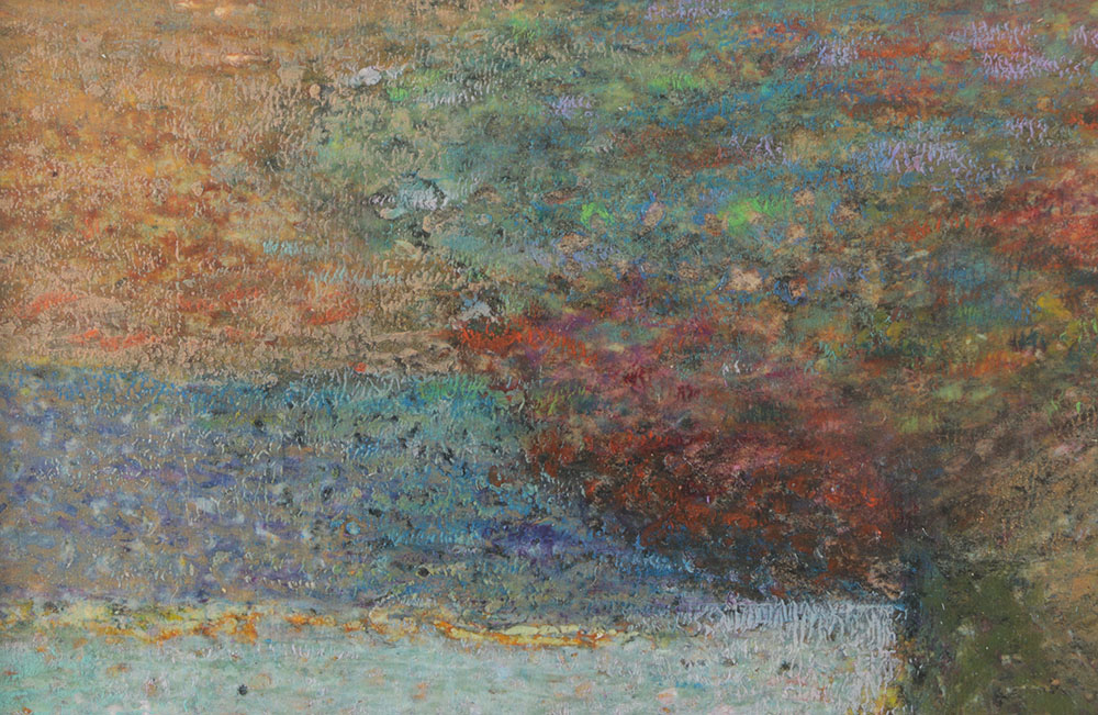 Edgar Hatten Oil Painting on Paper "Table, Fruit, and Flowers"