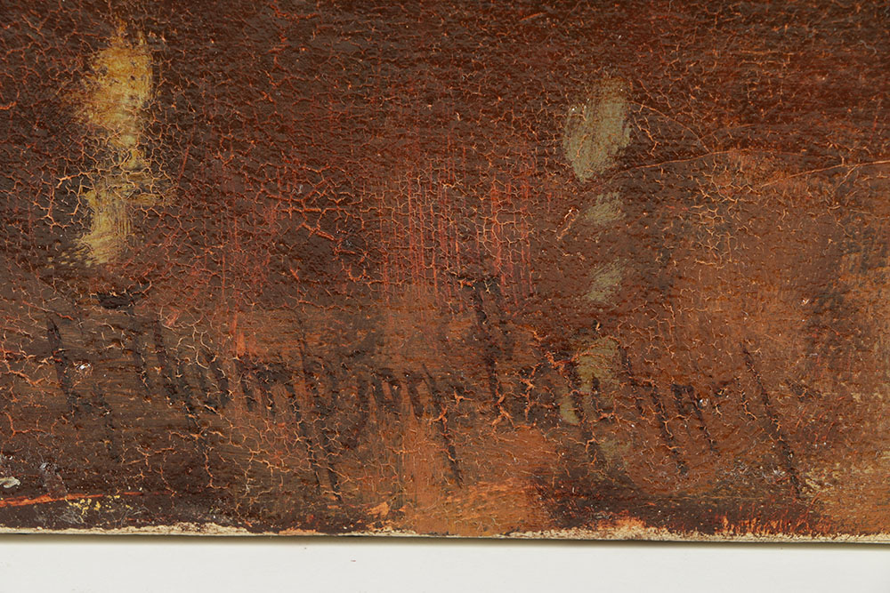 George Thompson Pritchard Oil Painting on Canvas Riverscape