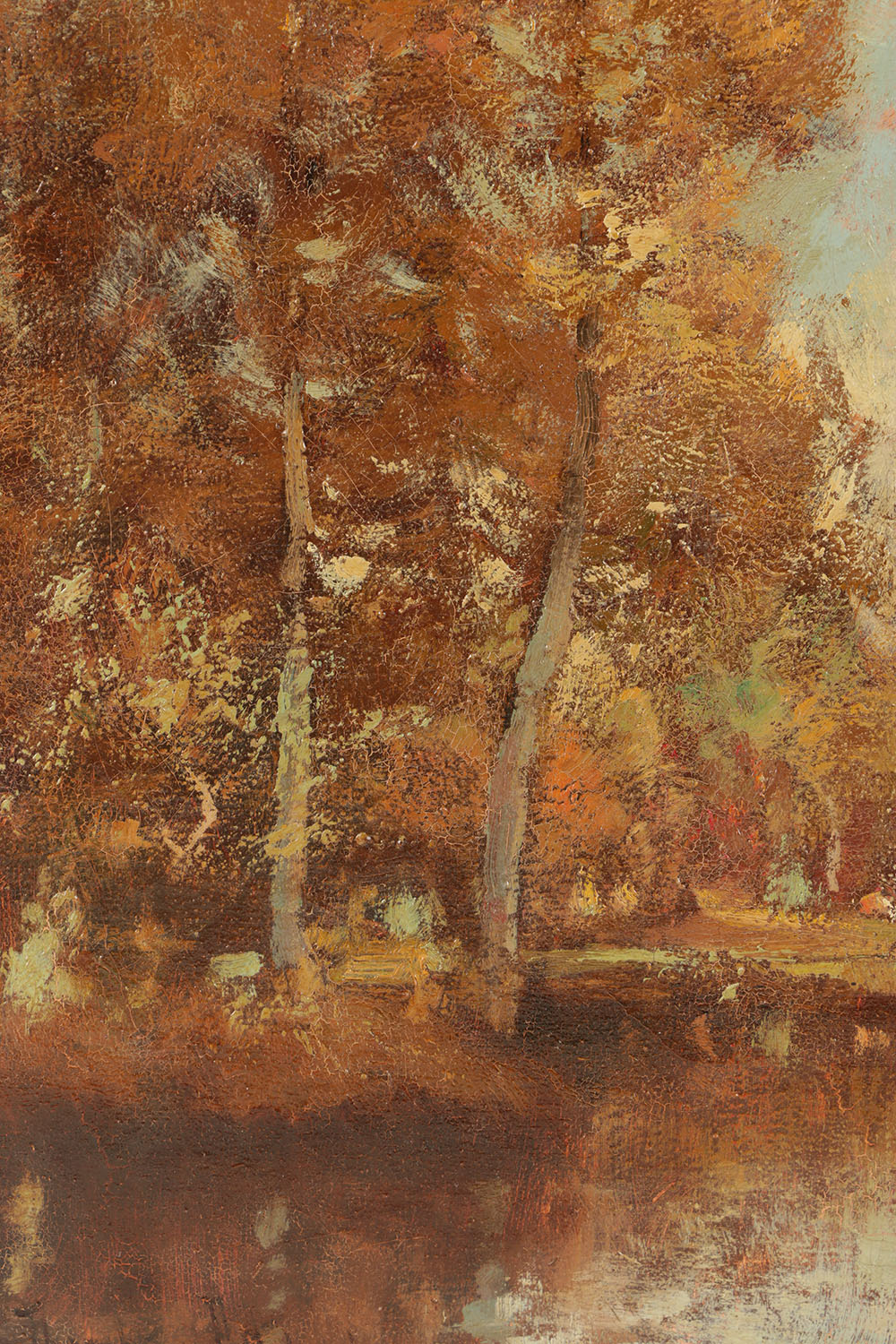 George Thompson Pritchard Oil Painting on Canvas Riverscape