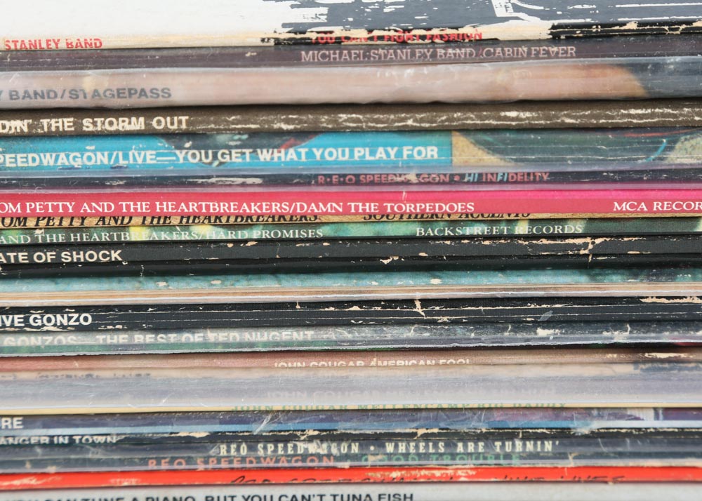 Tom Petty, REO Speedwagon, Micheal Stanley and Other Rock LPs
