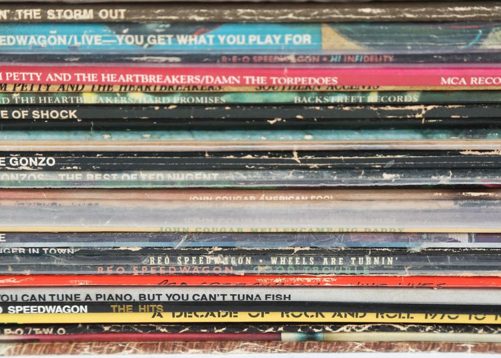 Tom Petty, REO Speedwagon, Micheal Stanley and Other Rock LPs