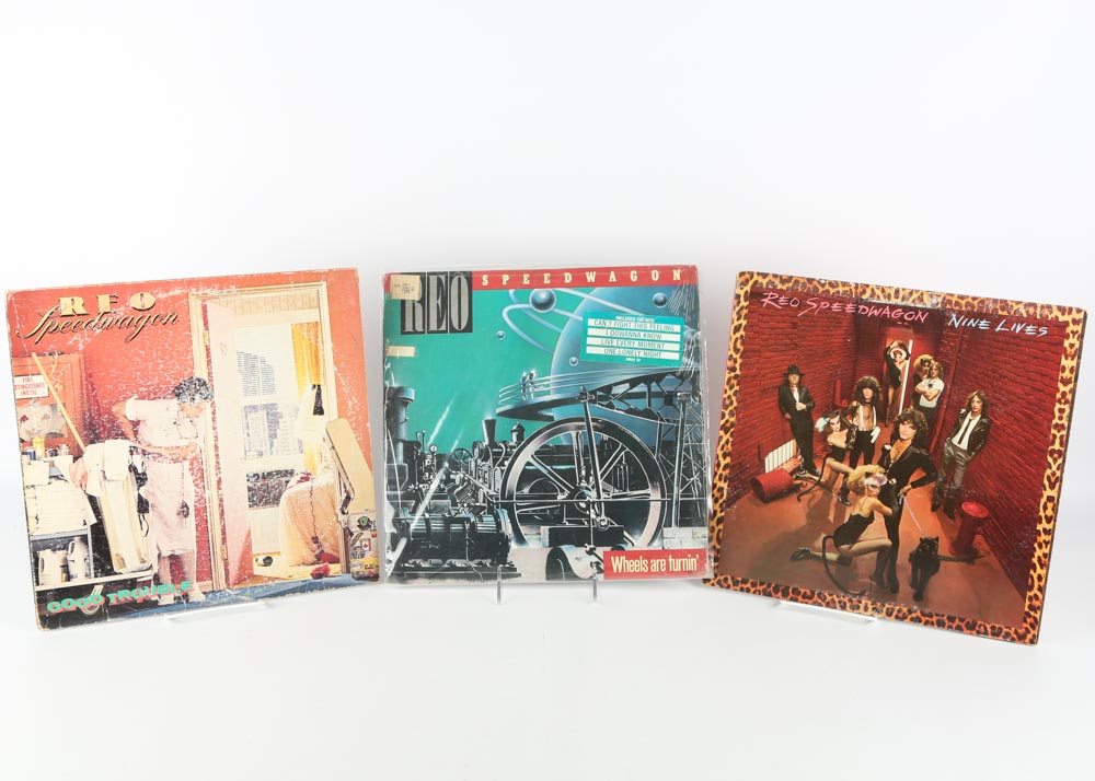 Tom Petty, REO Speedwagon, Micheal Stanley and Other Rock LPs