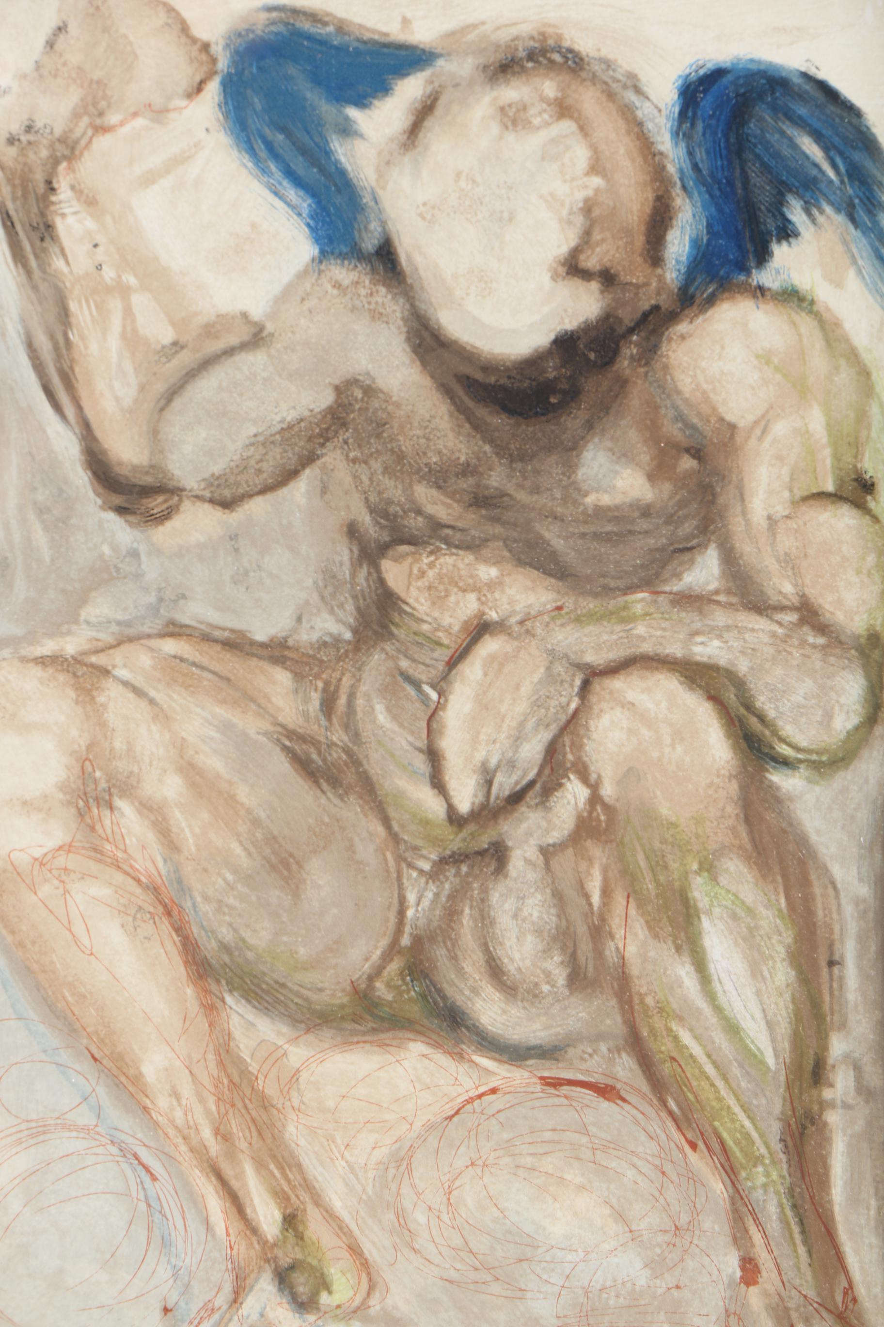 Salvador Dali Wood Engraving "Purgatory Canto 15" from Divine Comedy Series