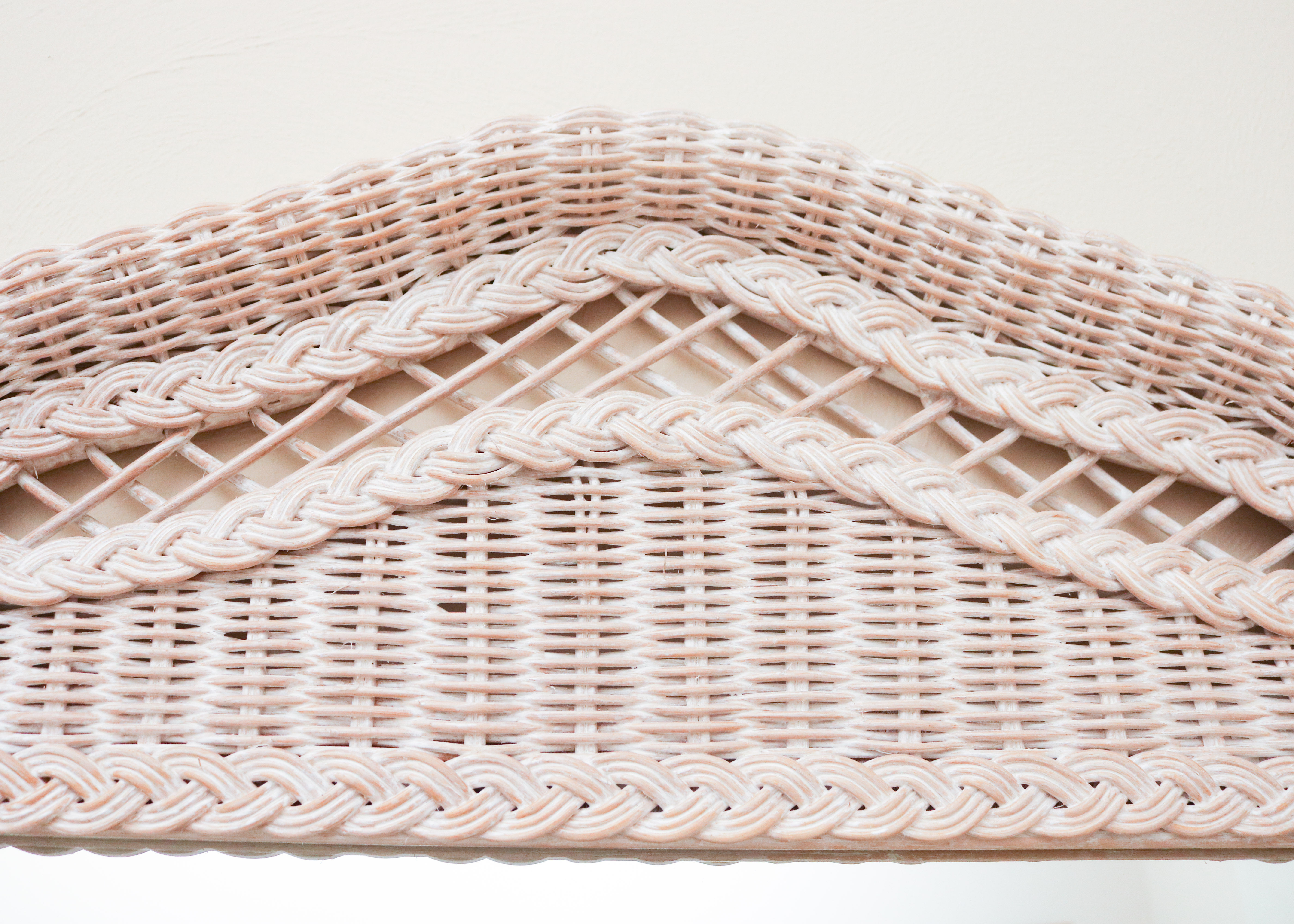 Lexington Furniture White Wicker Dresser, Mirror, and Nightstands